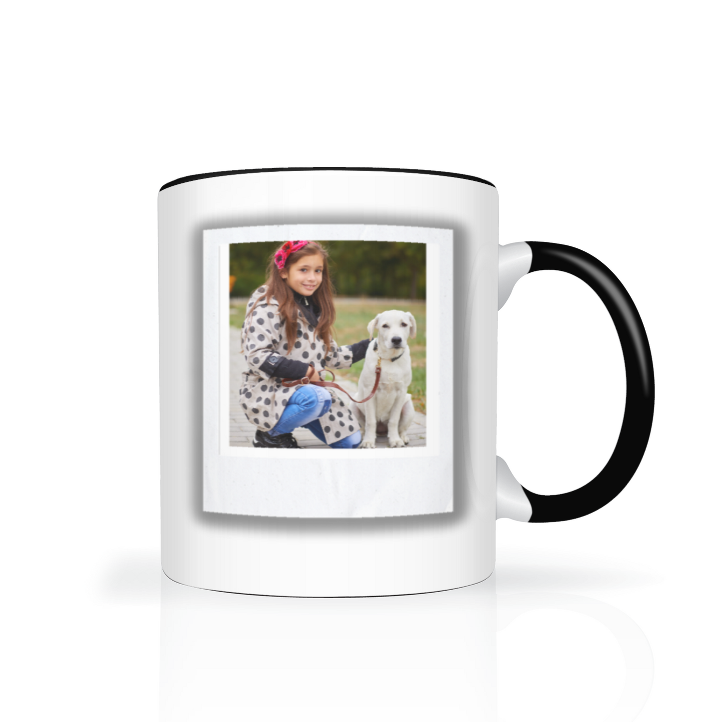 Polaroid Style Personalised Photo 11oz Mug