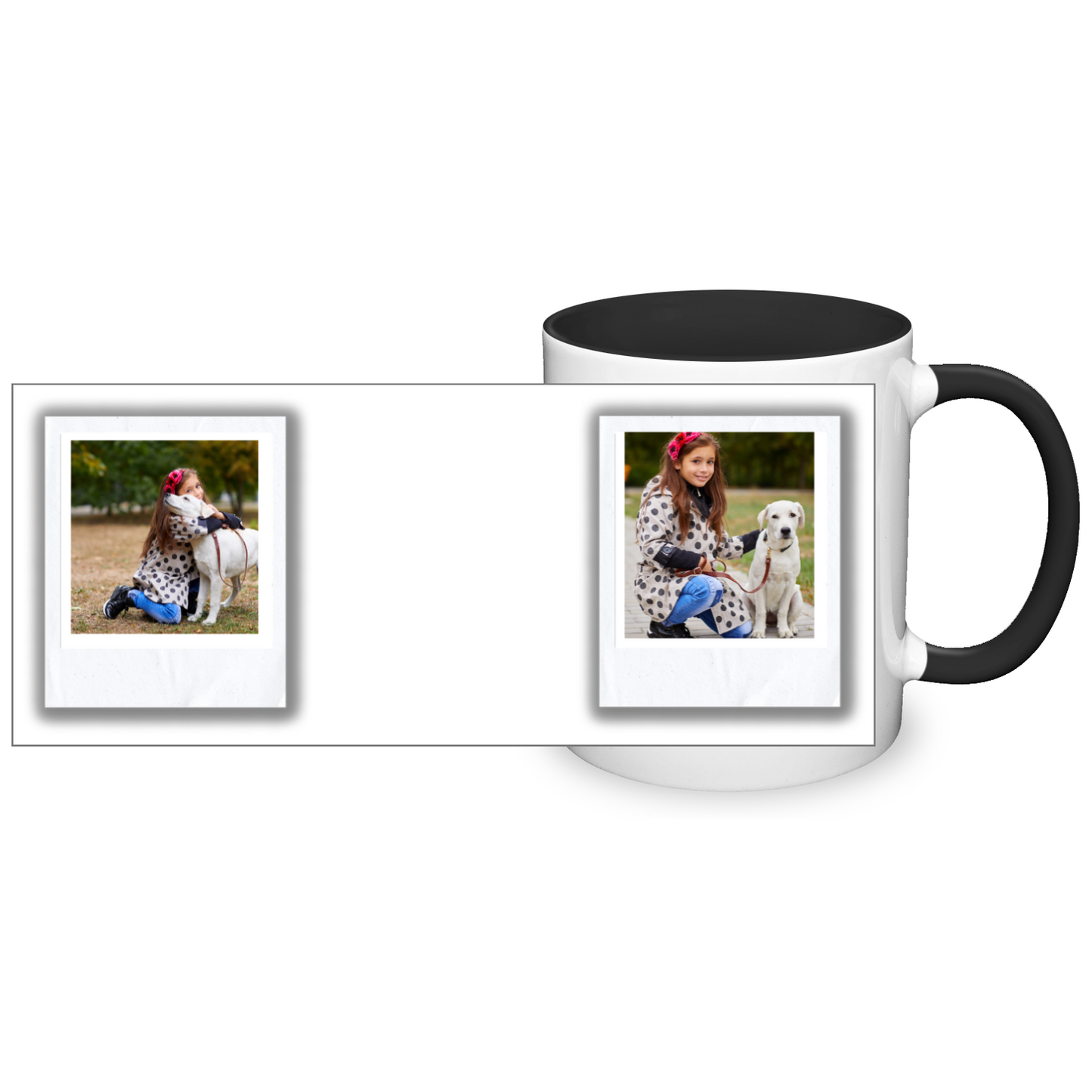 Polaroid Style Personalised Photo 11oz Mug