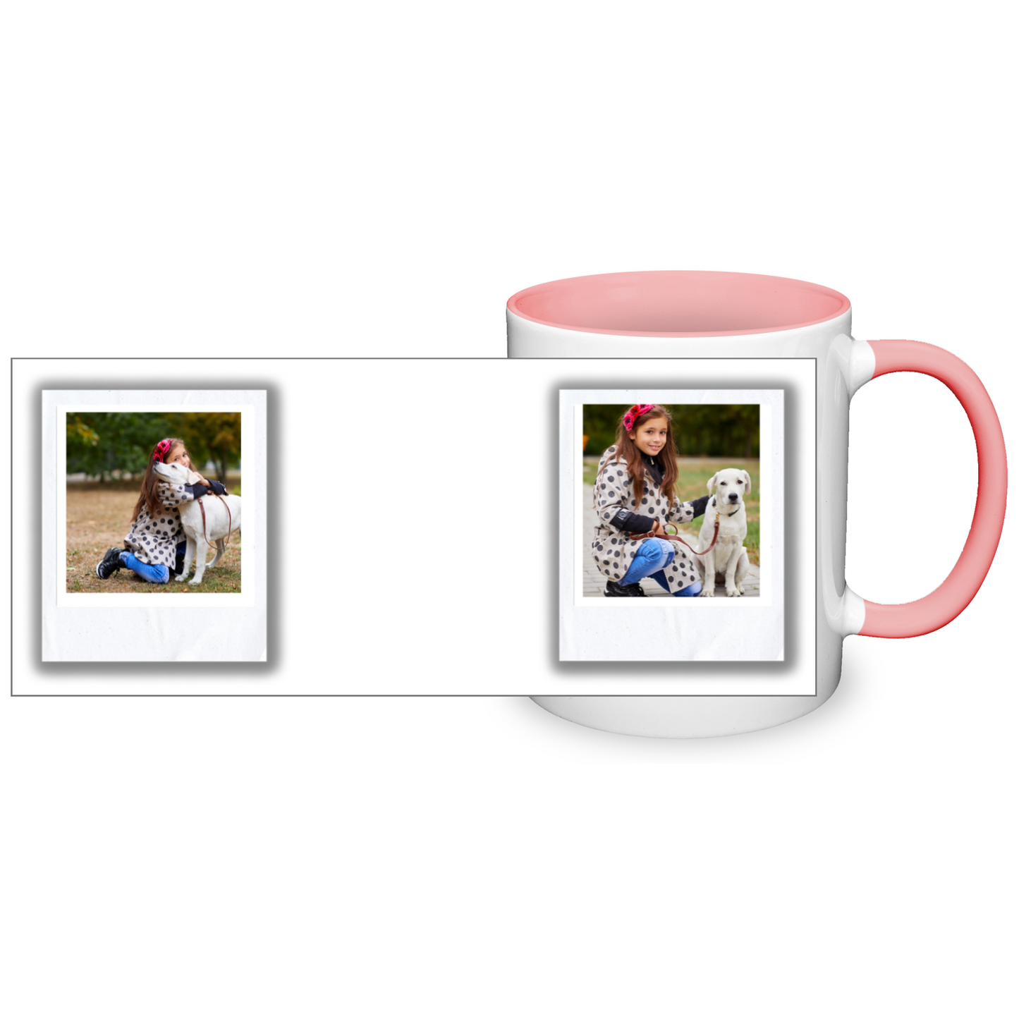 Polaroid Style Personalised Photo 11oz Mug