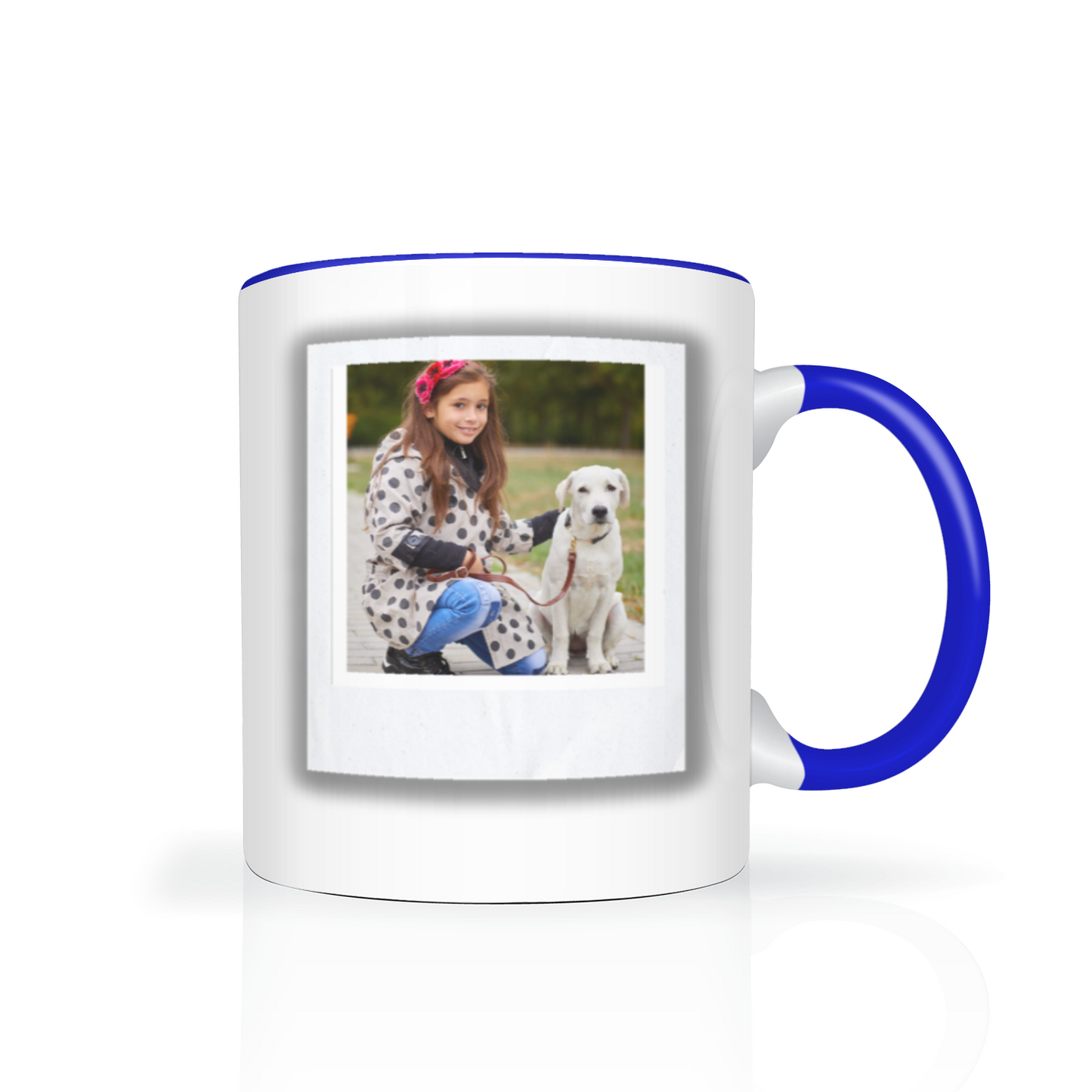 Polaroid Style Personalised Photo 11oz Mug