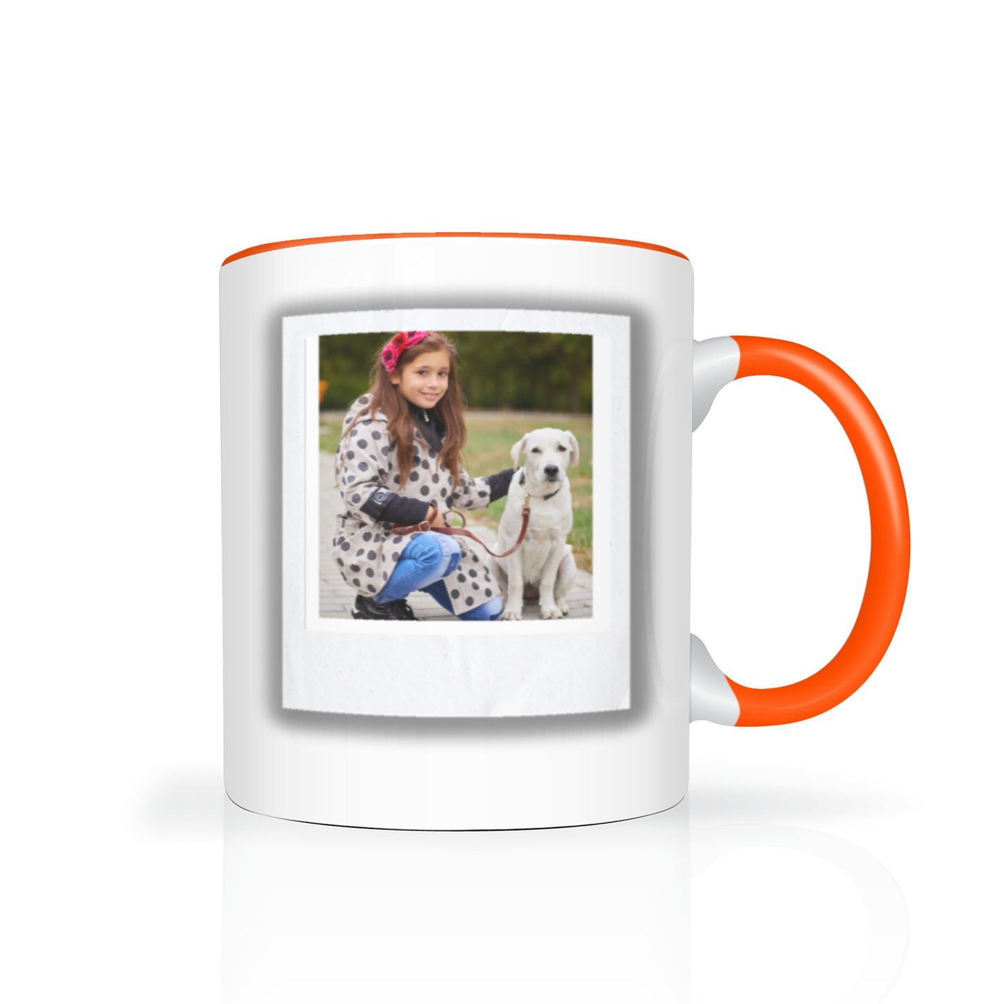 Polaroid Style Personalised Photo 11oz Mug