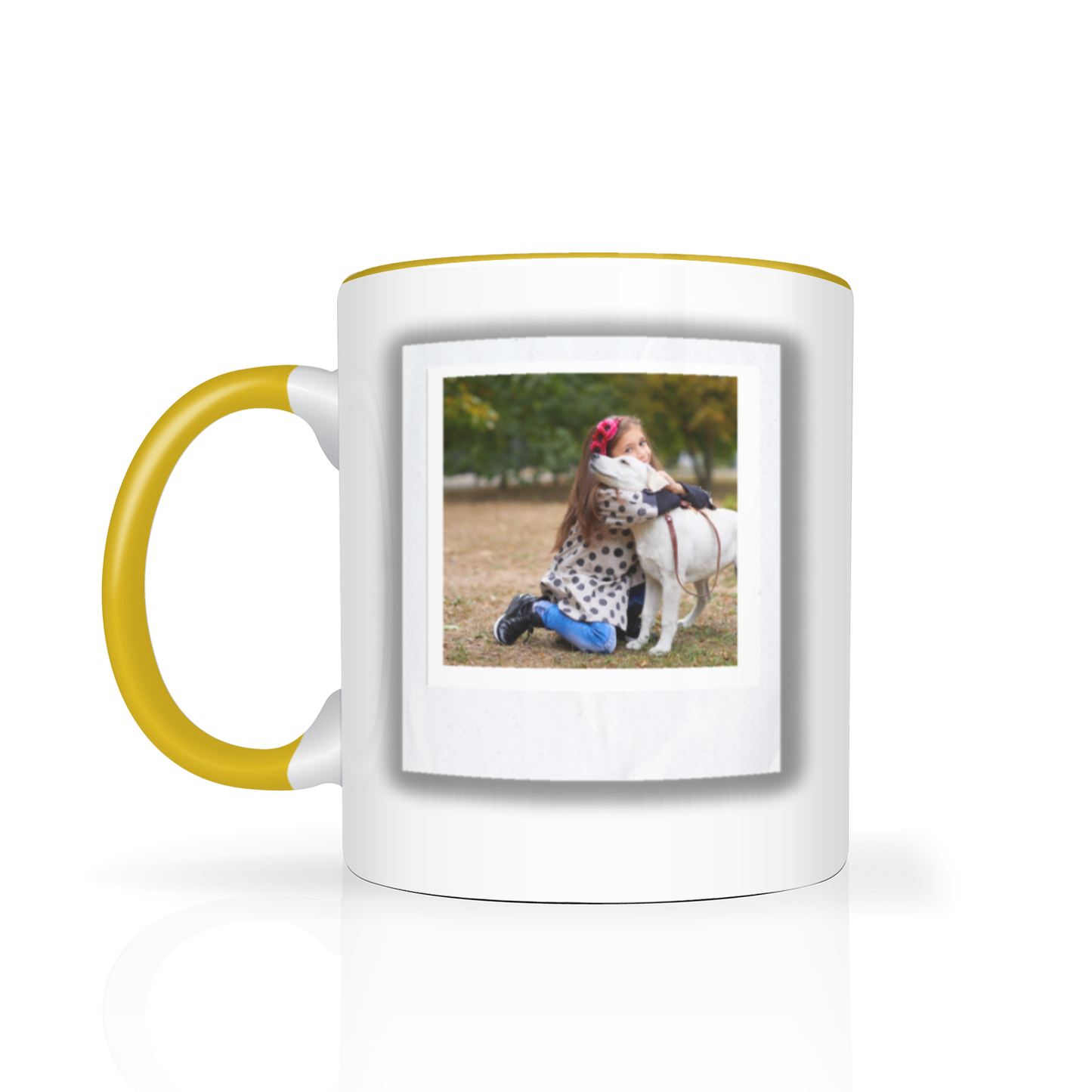 Polaroid Style Personalised Photo 11oz Mug
