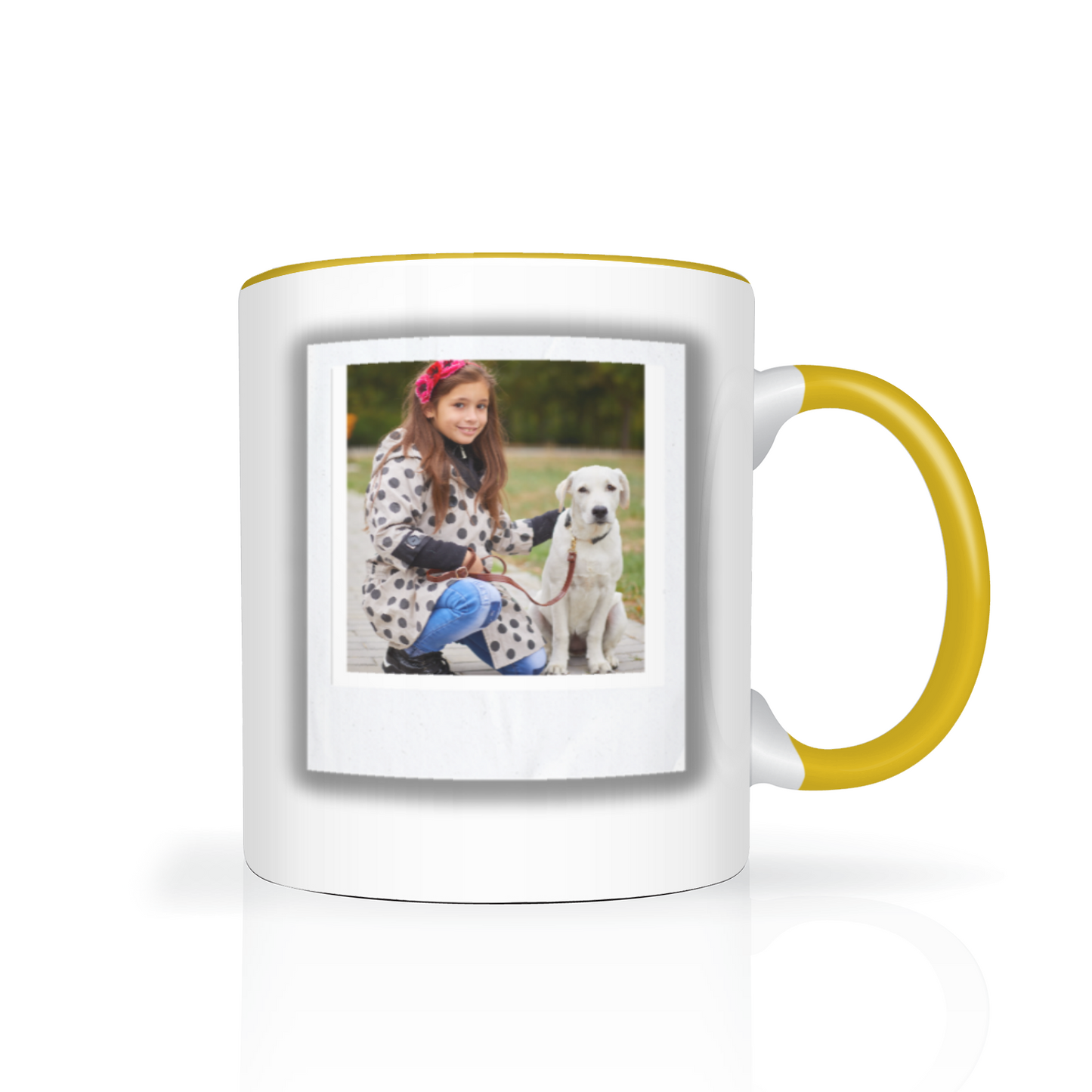 Polaroid Style Personalised Photo 11oz Mug