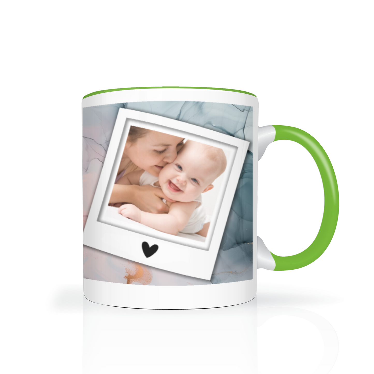 Marble Effect Personalised Photo 11oz Mug