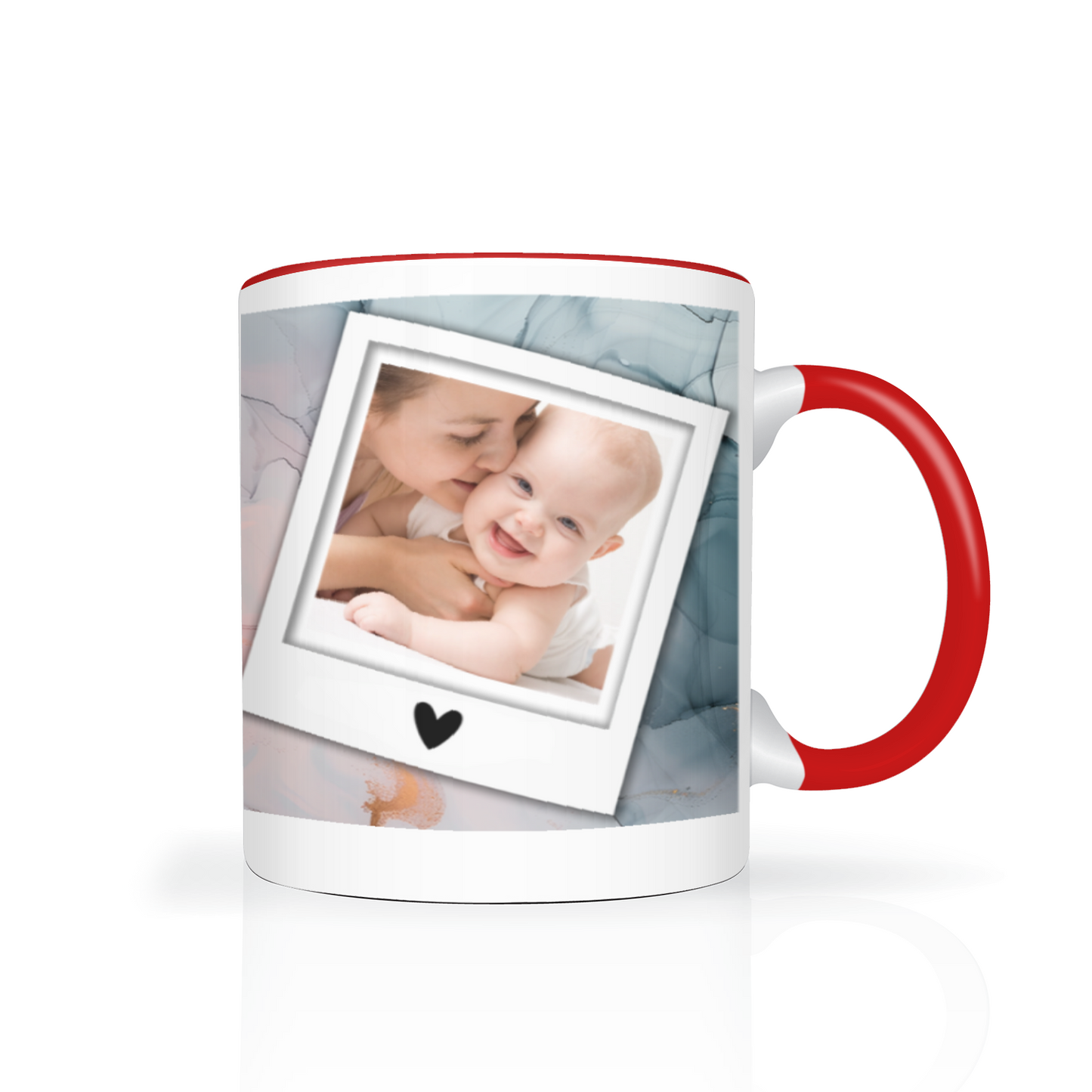 Marble Effect Personalised Photo 11oz Mug