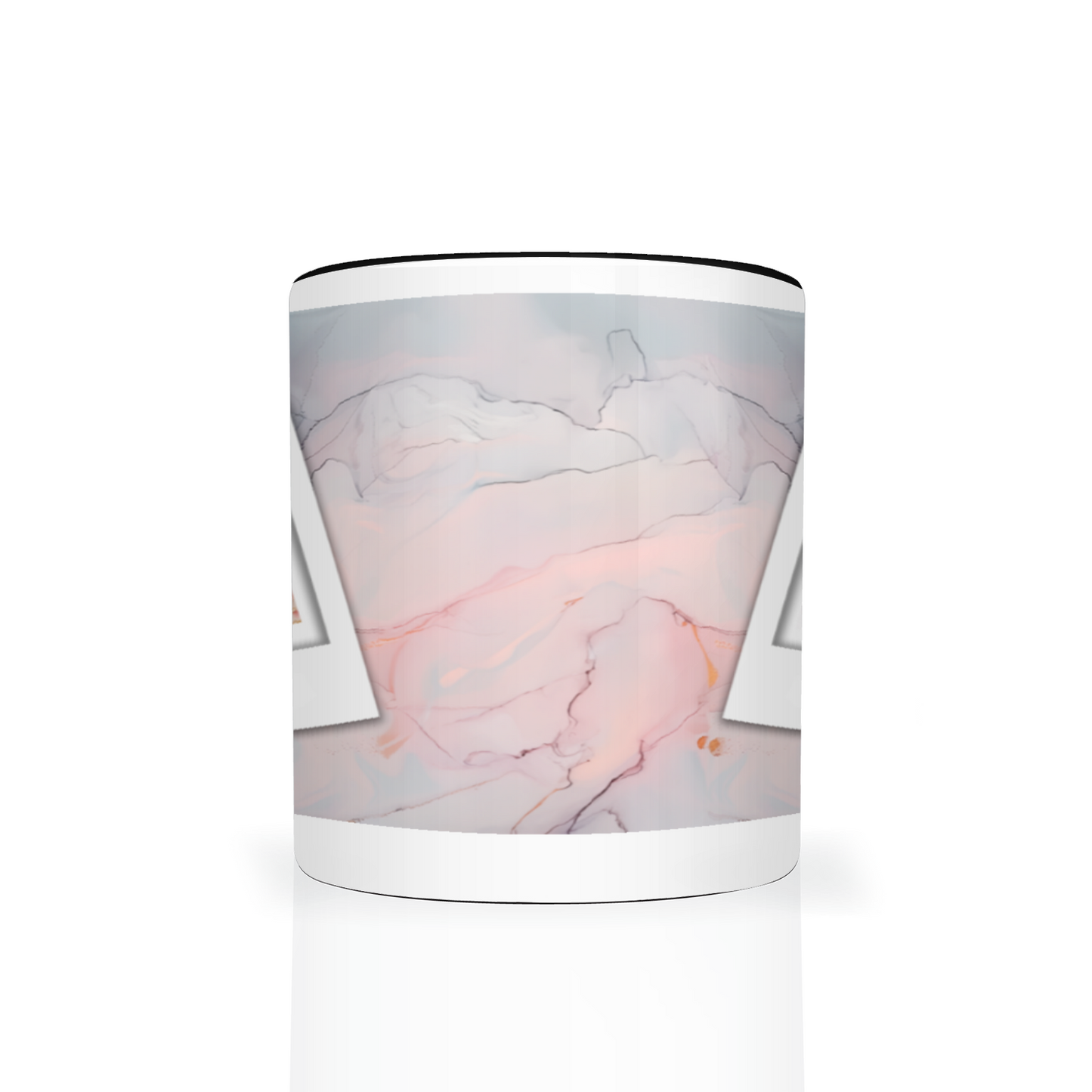 Marble Effect Personalised Photo 11oz Mug