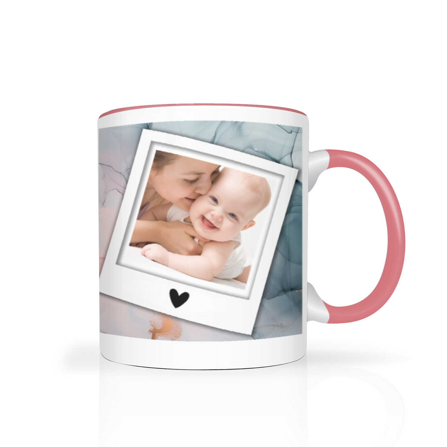 Marble Effect Personalised Photo 11oz Mug