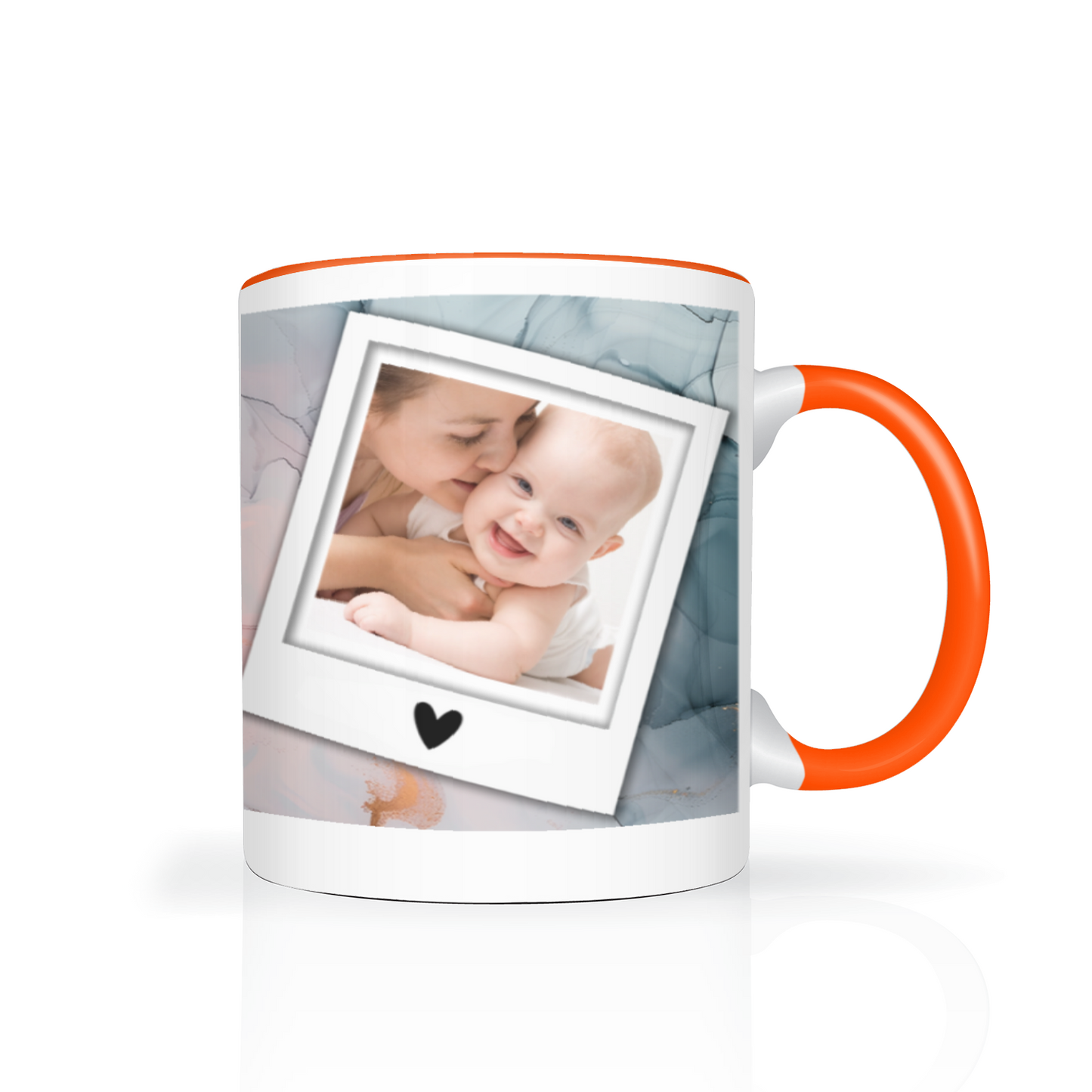 Marble Effect Personalised Photo 11oz Mug
