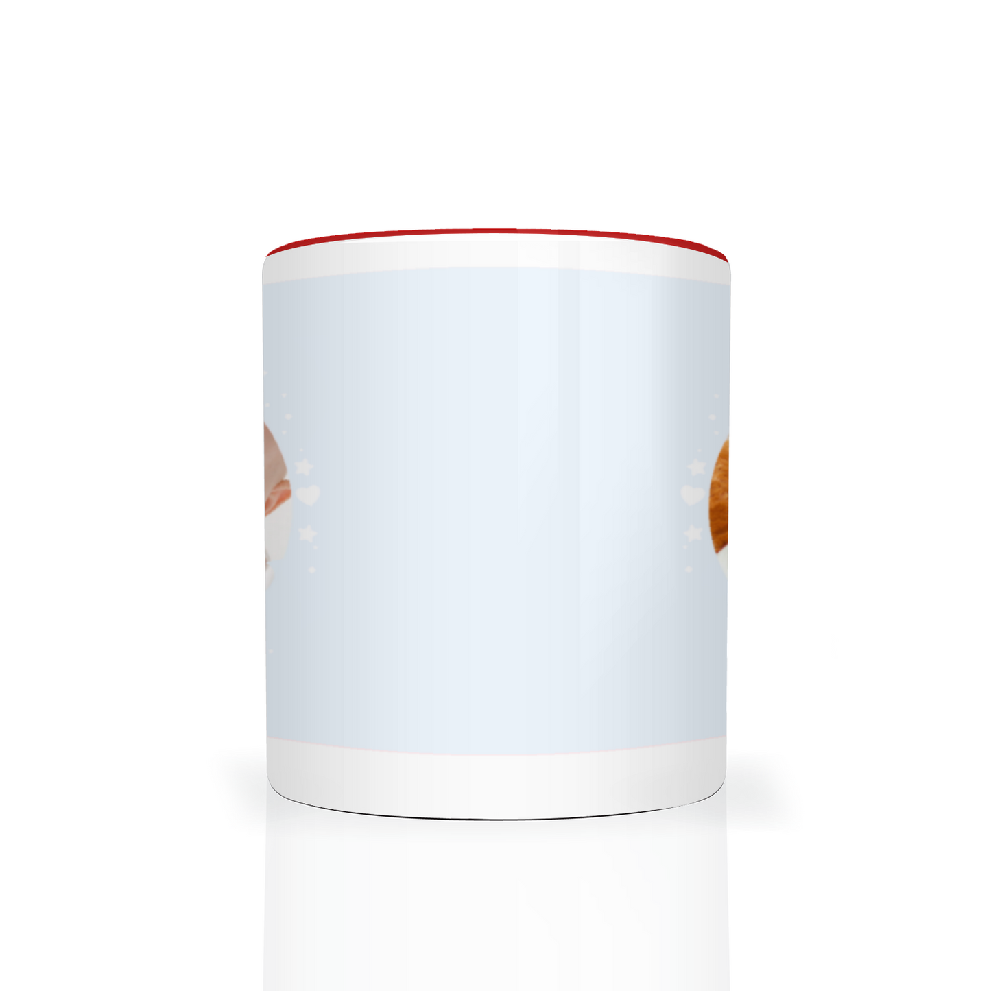 Personalised Cloud And Bunting Blue Photo 11oz Mug