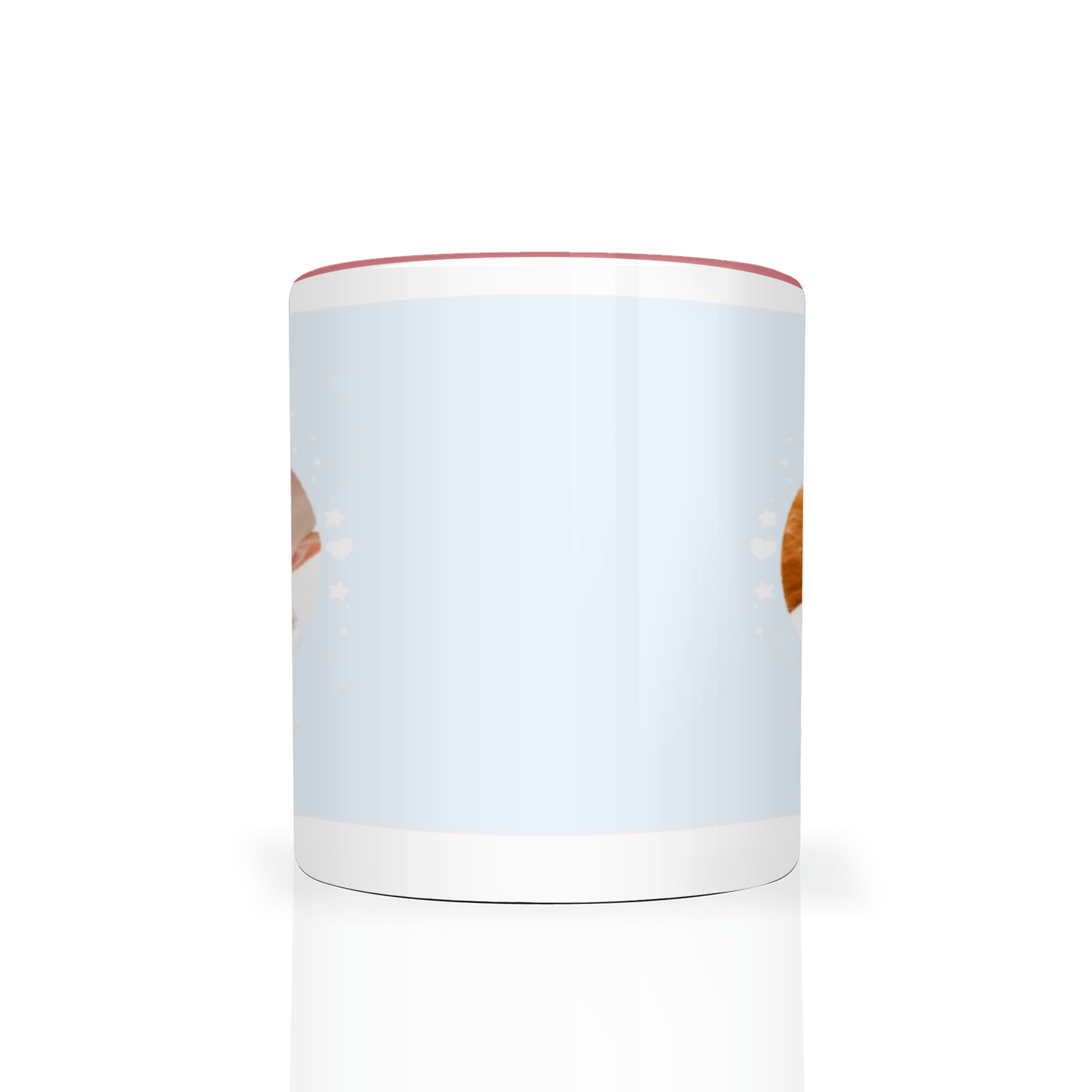 Personalised Cloud And Bunting Blue Photo 11oz Mug