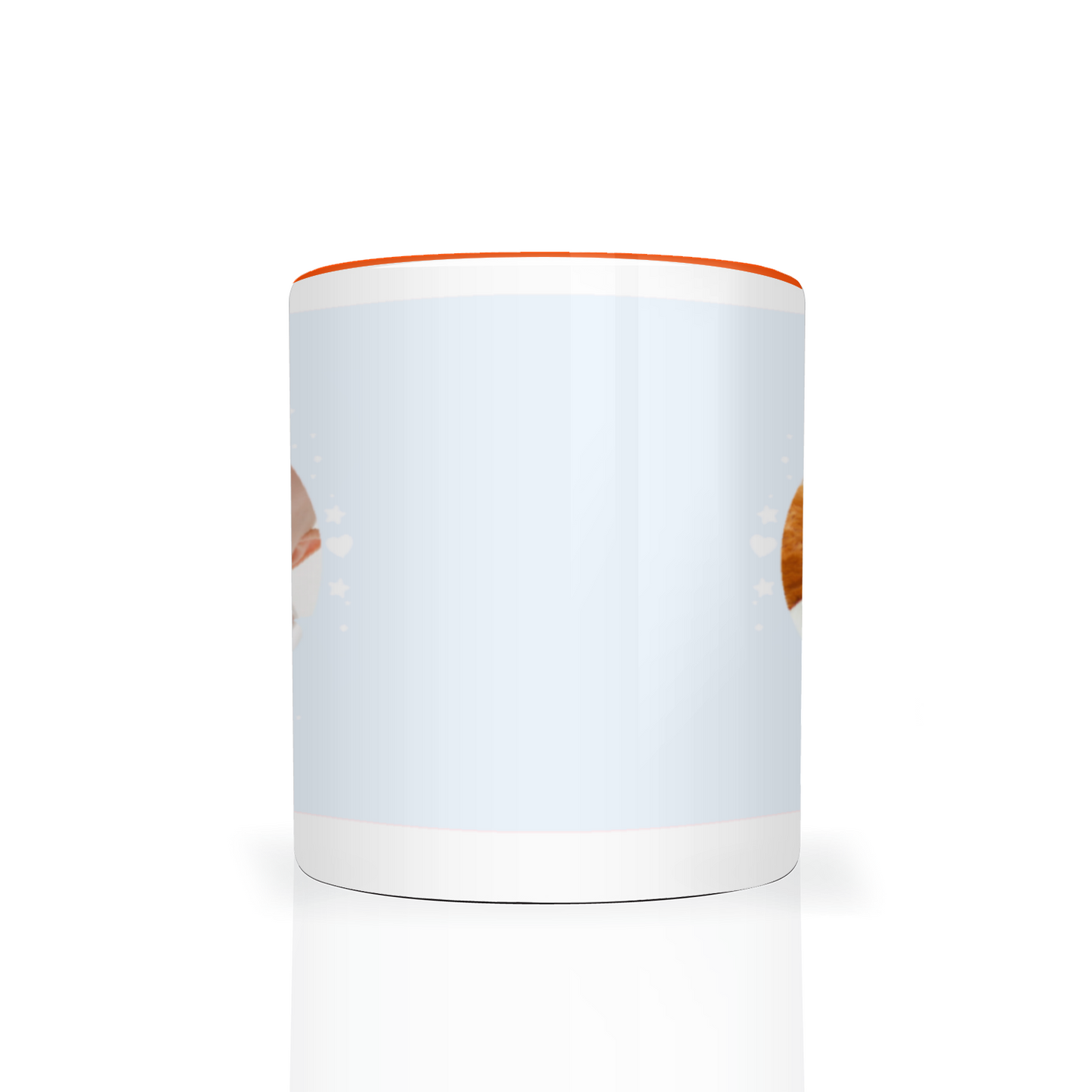Personalised Cloud And Bunting Blue Photo 11oz Mug