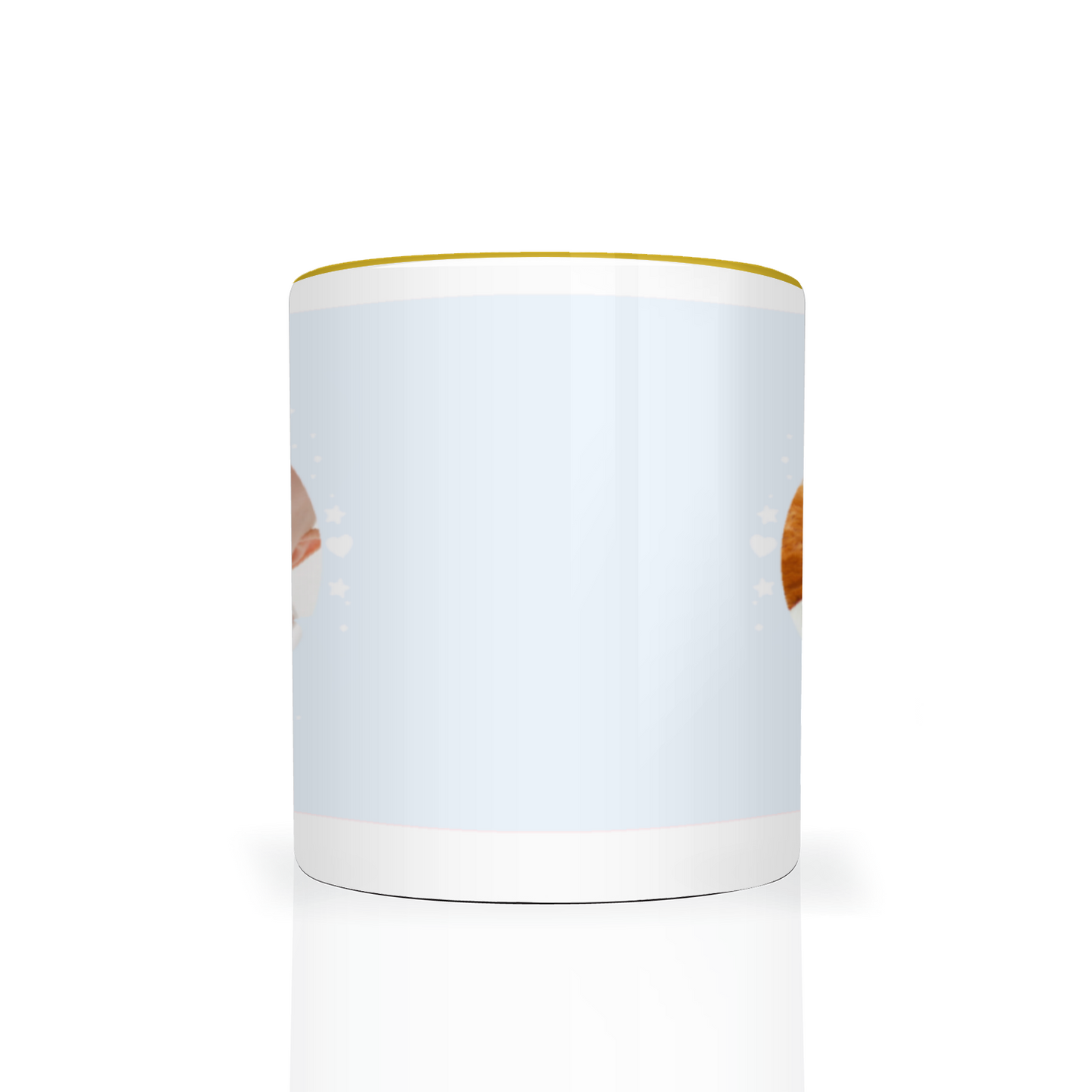 Personalised Cloud And Bunting Blue Photo 11oz Mug