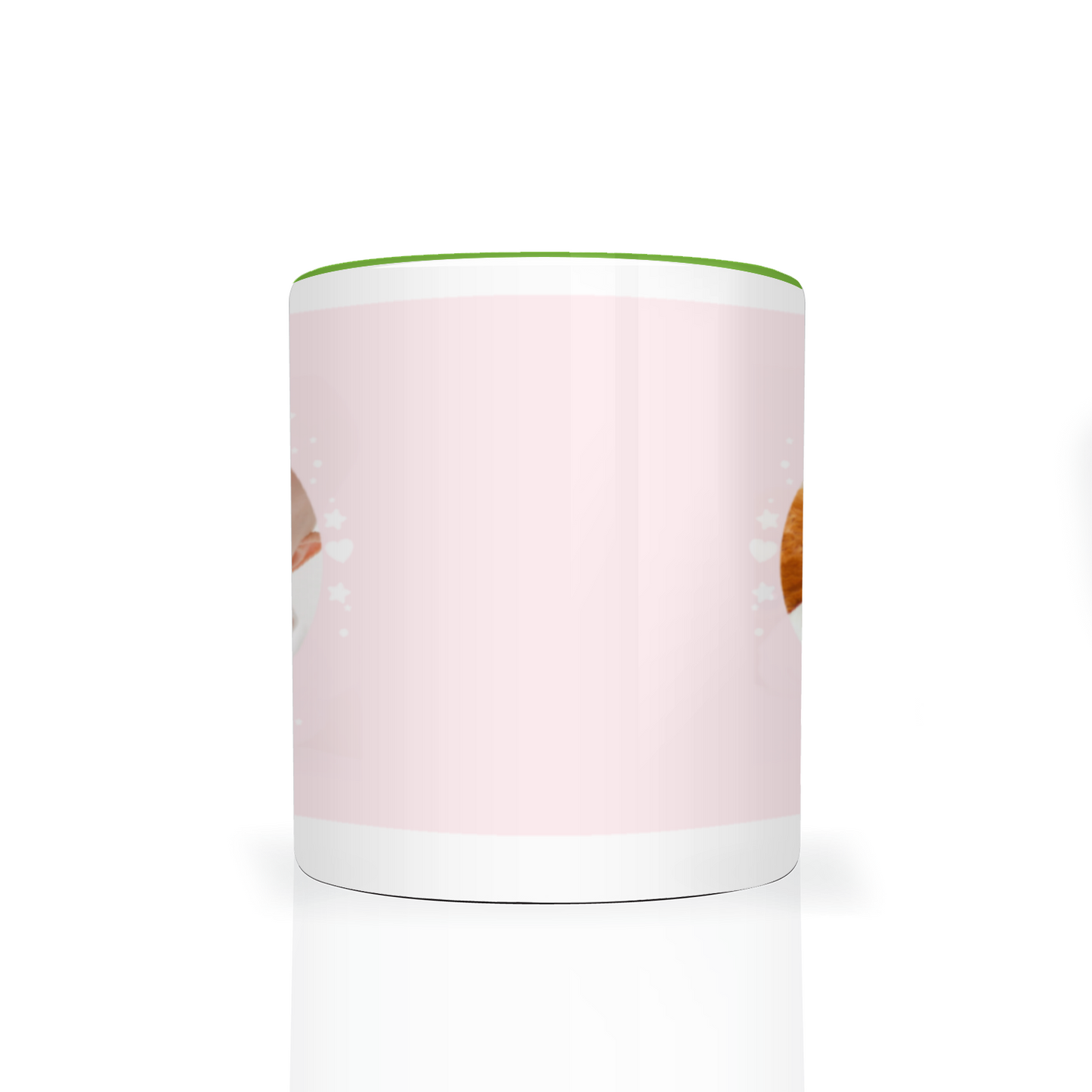 Personalised Cloud And Bunting Pink Photo 11oz Mug
