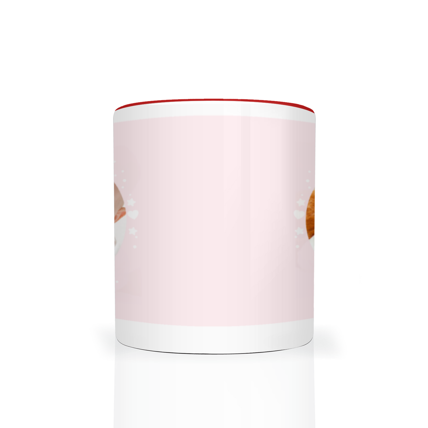 Personalised Cloud And Bunting Pink Photo 11oz Mug