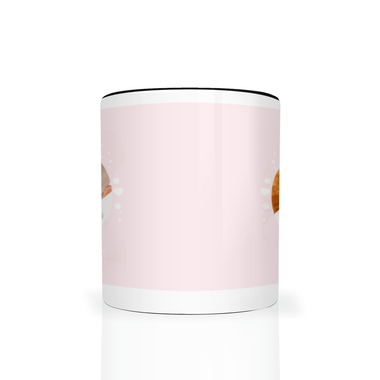Personalised Cloud And Bunting Pink Photo 11oz Mug