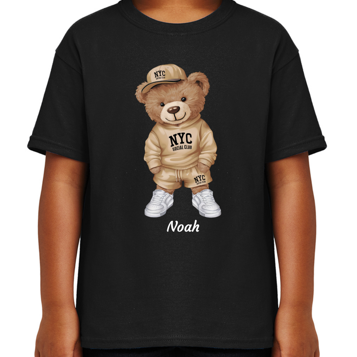 Personalised Bear Character Kids T-shirt