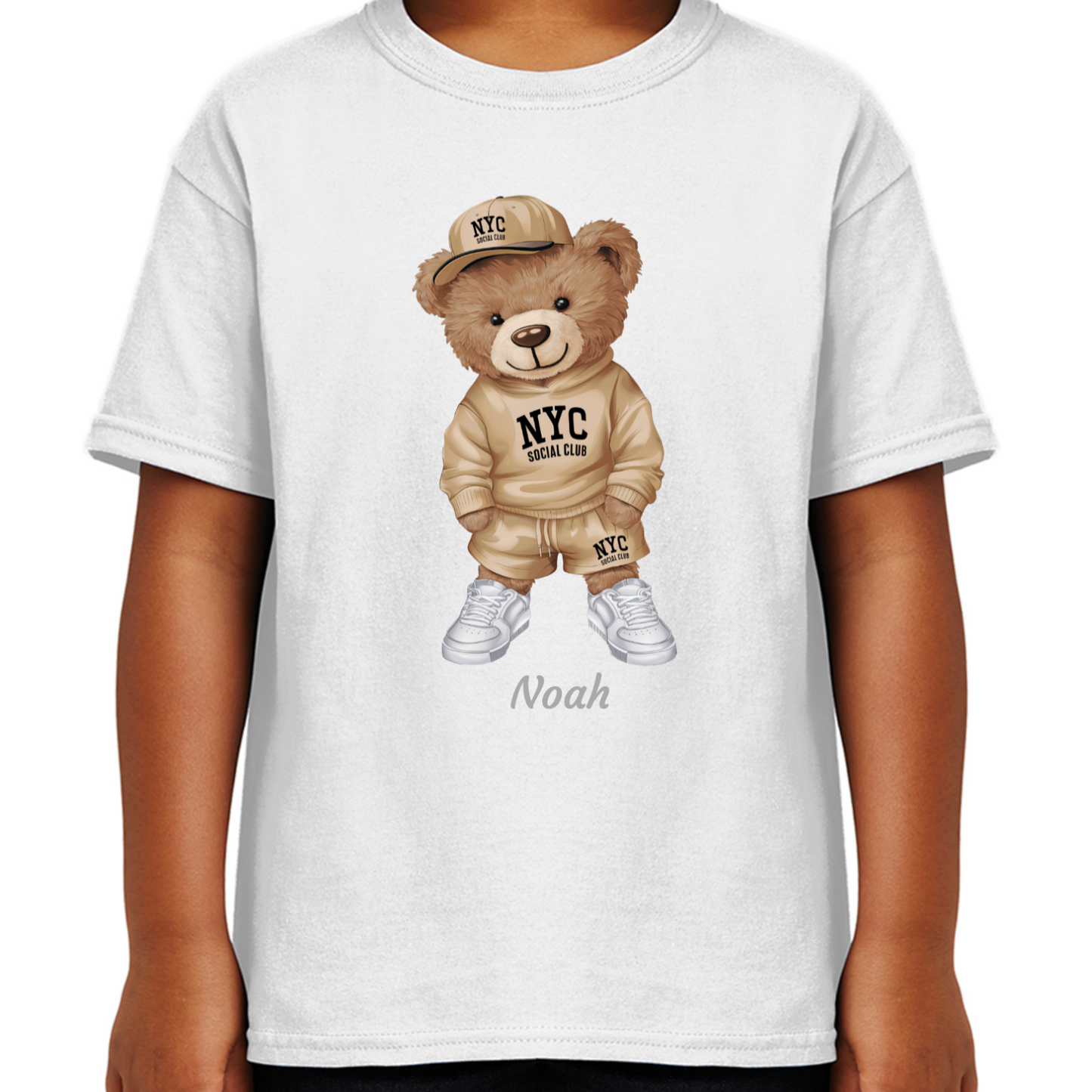 Personalised Bear Character Kids T-shirt