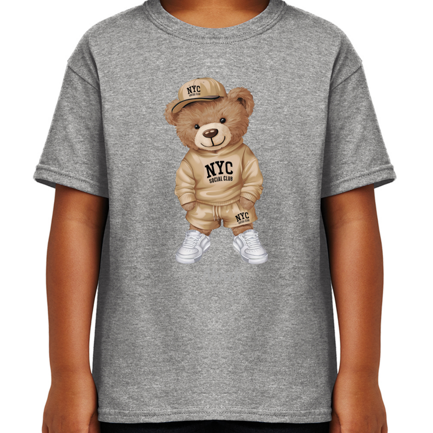 Personalised Bear Character Kids T-shirt