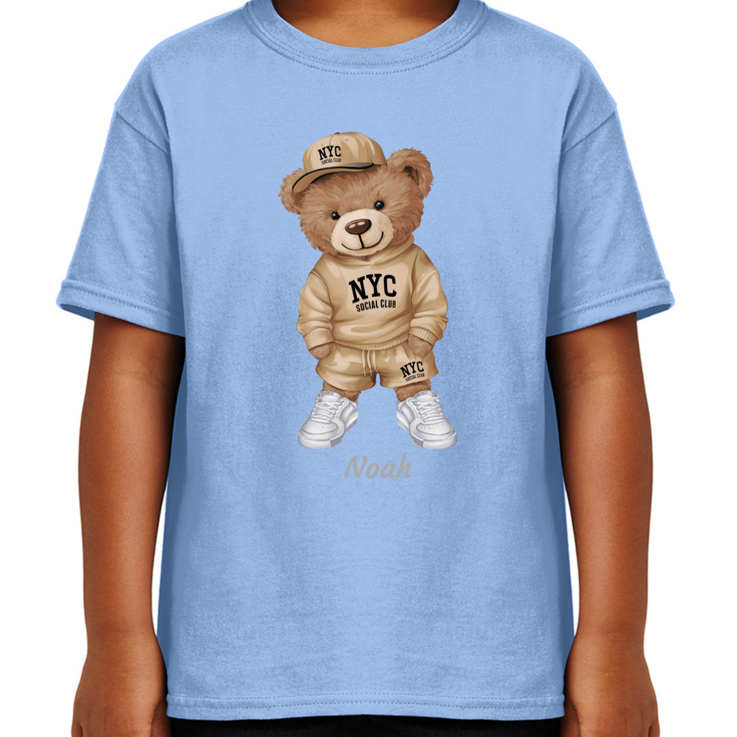 Personalised Bear Character Kids T-shirt