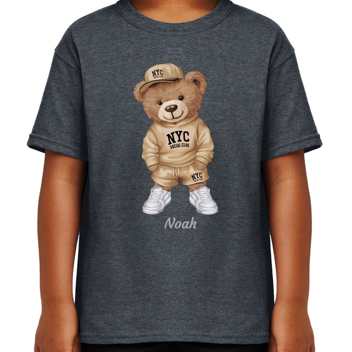 Personalised Bear Character Kids T-shirt
