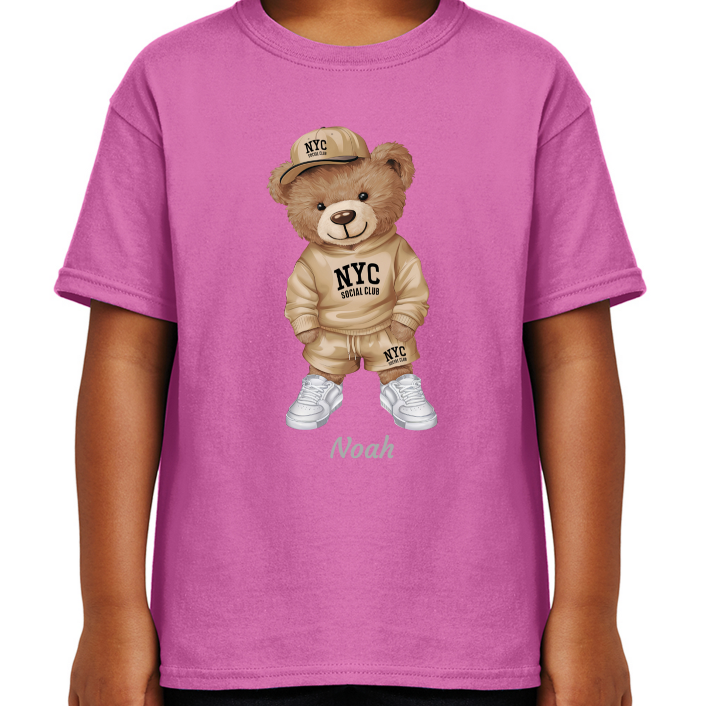 Personalised Bear Character Kids T-shirt