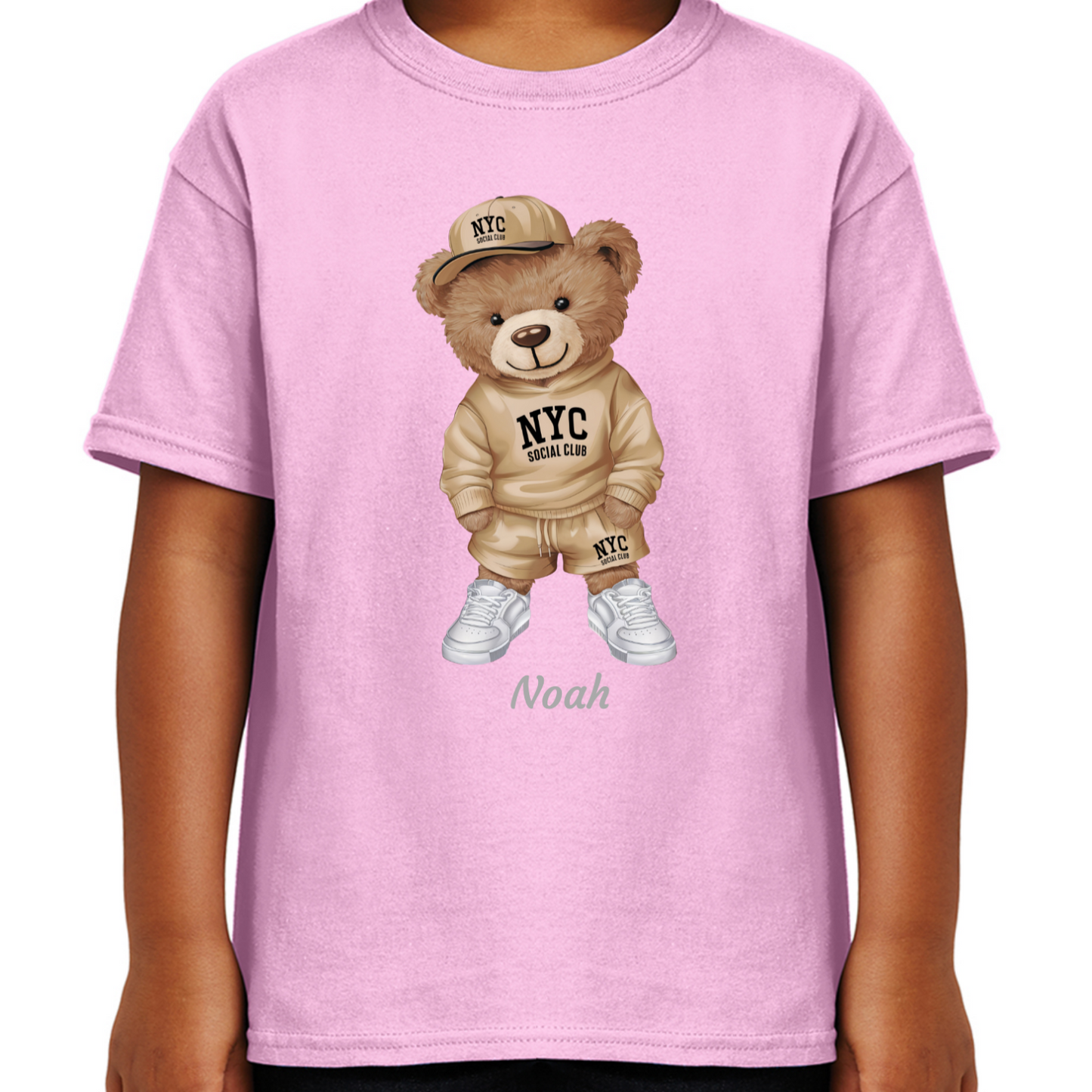 Personalised Bear Character Kids T-shirt