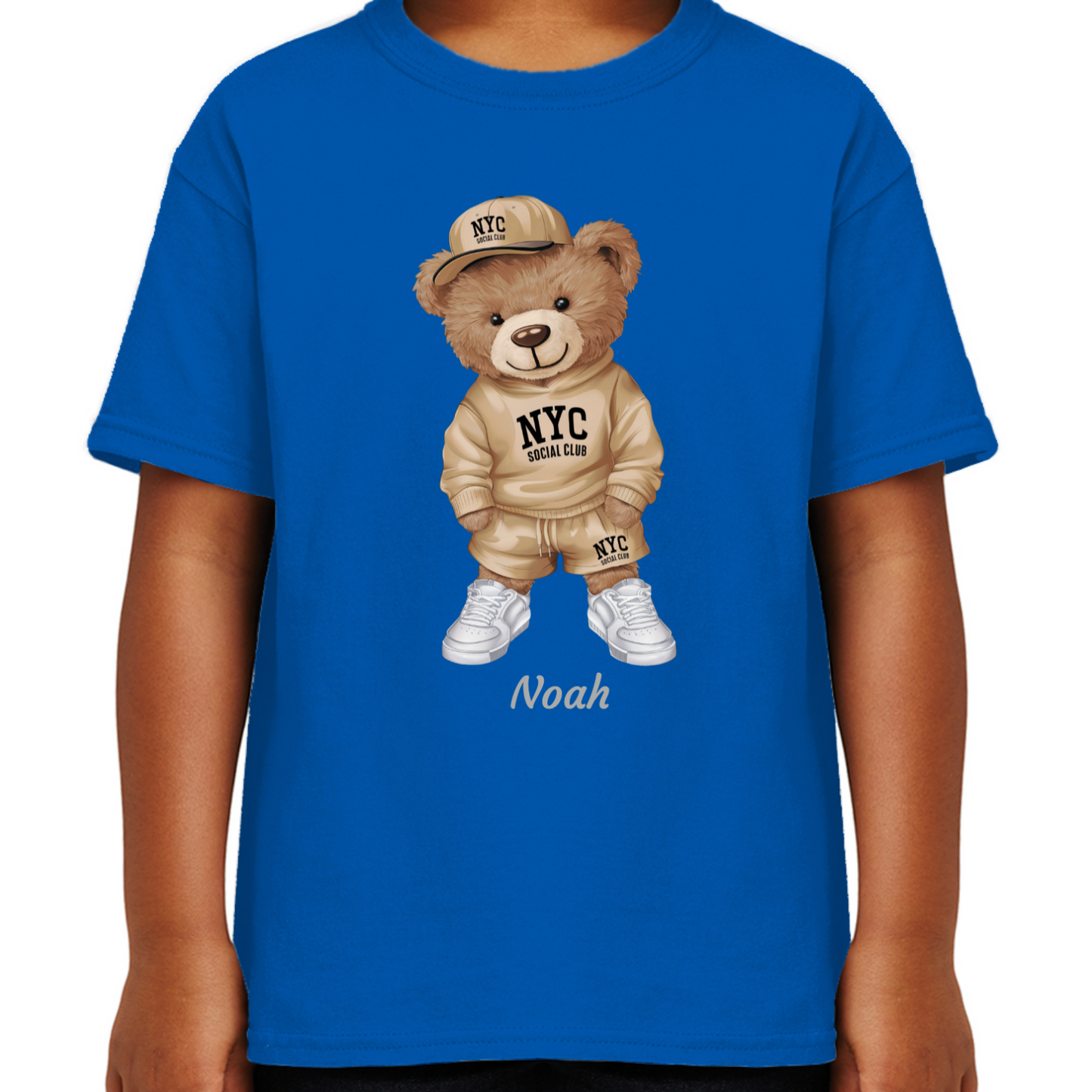Personalised Bear Character Kids T-shirt