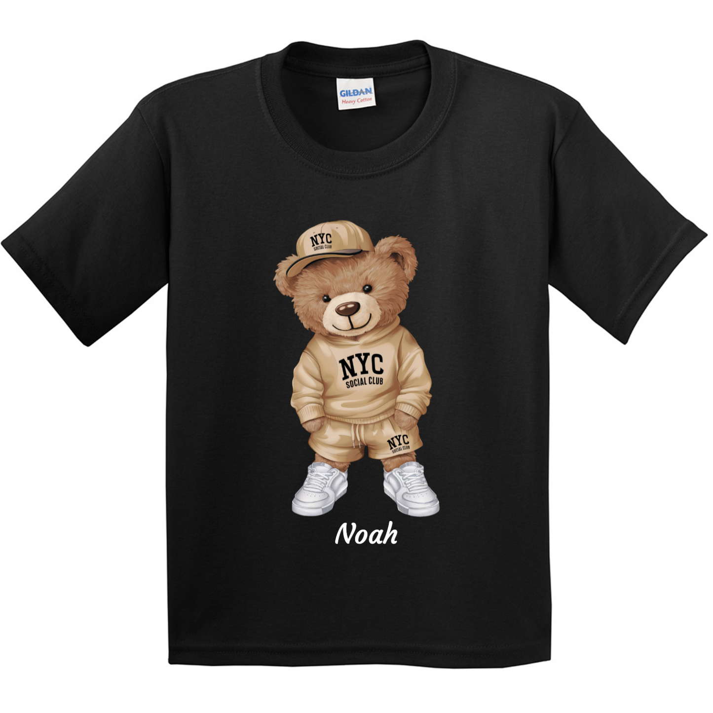Personalised Bear Character Kids T-shirt