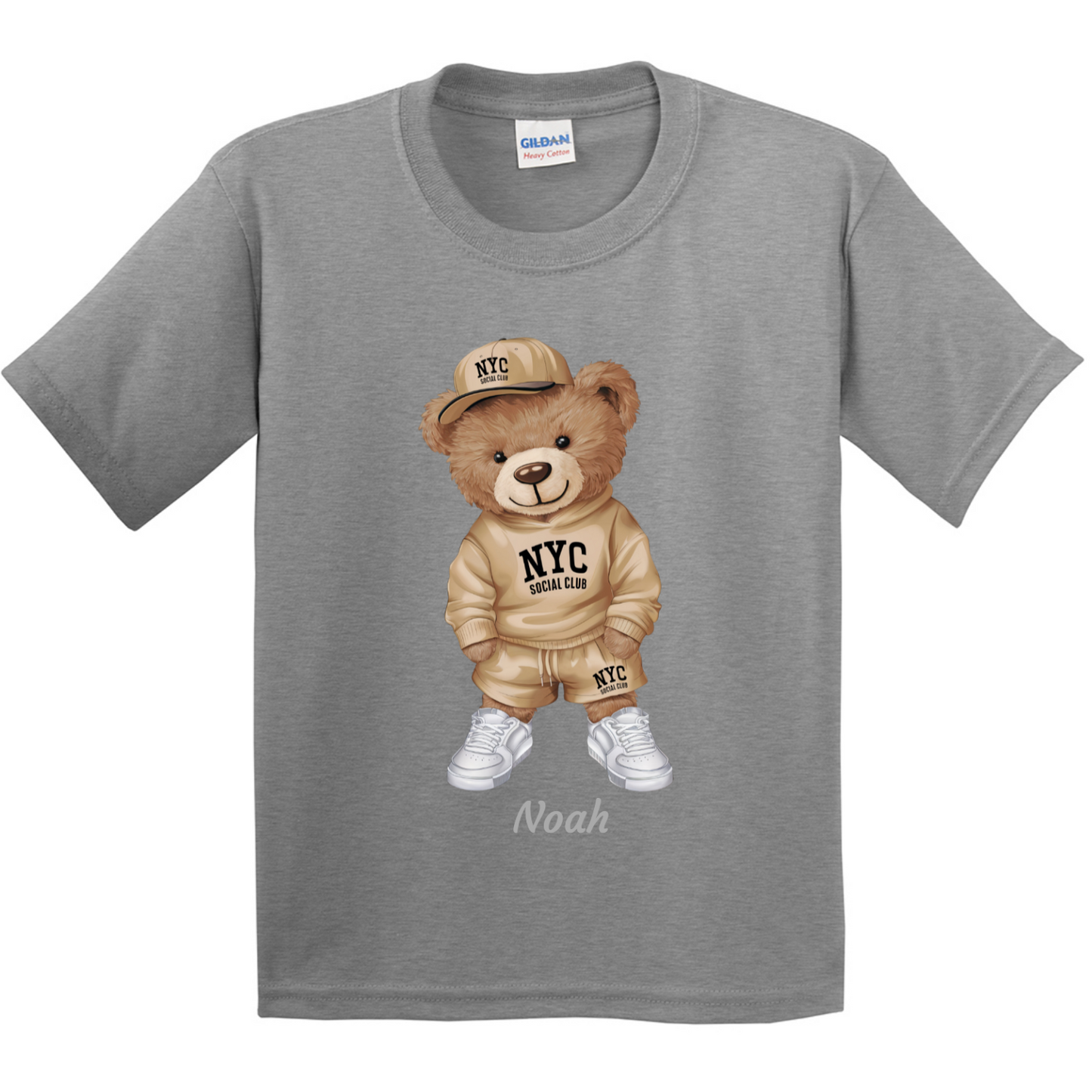 Personalised Bear Character Kids T-shirt