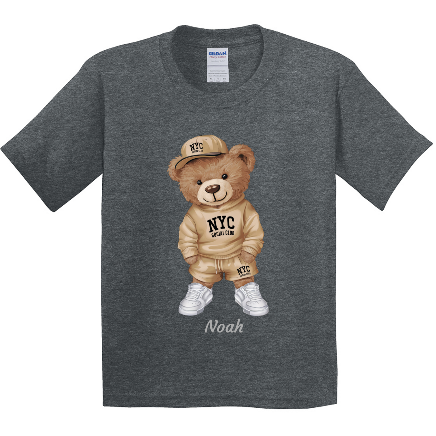 Personalised Bear Character Kids T-shirt