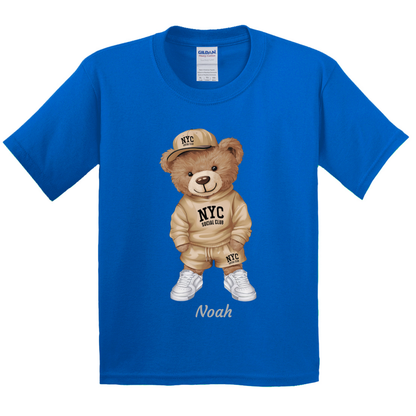 Personalised Bear Character Kids T-shirt