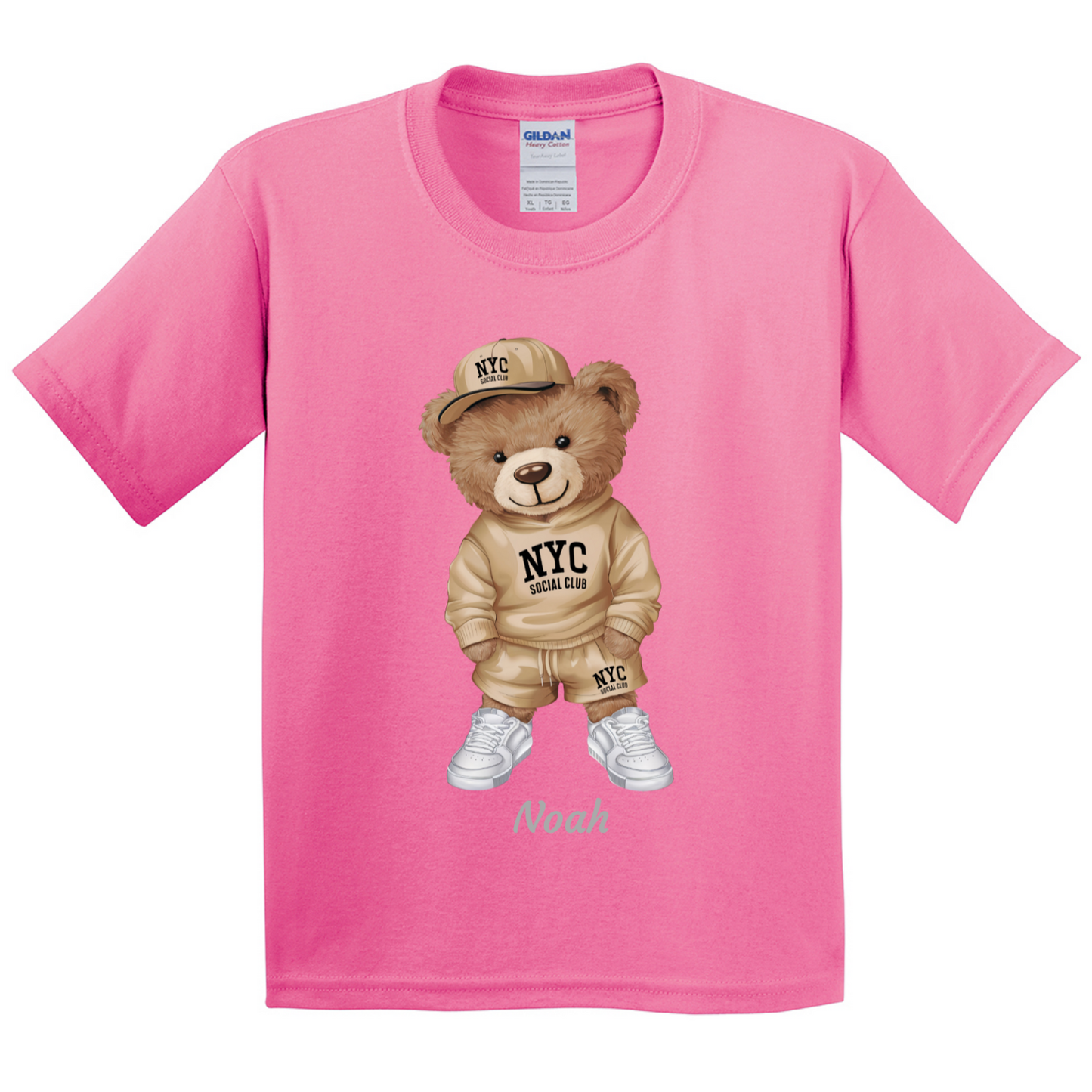 Personalised Bear Character Kids T-shirt