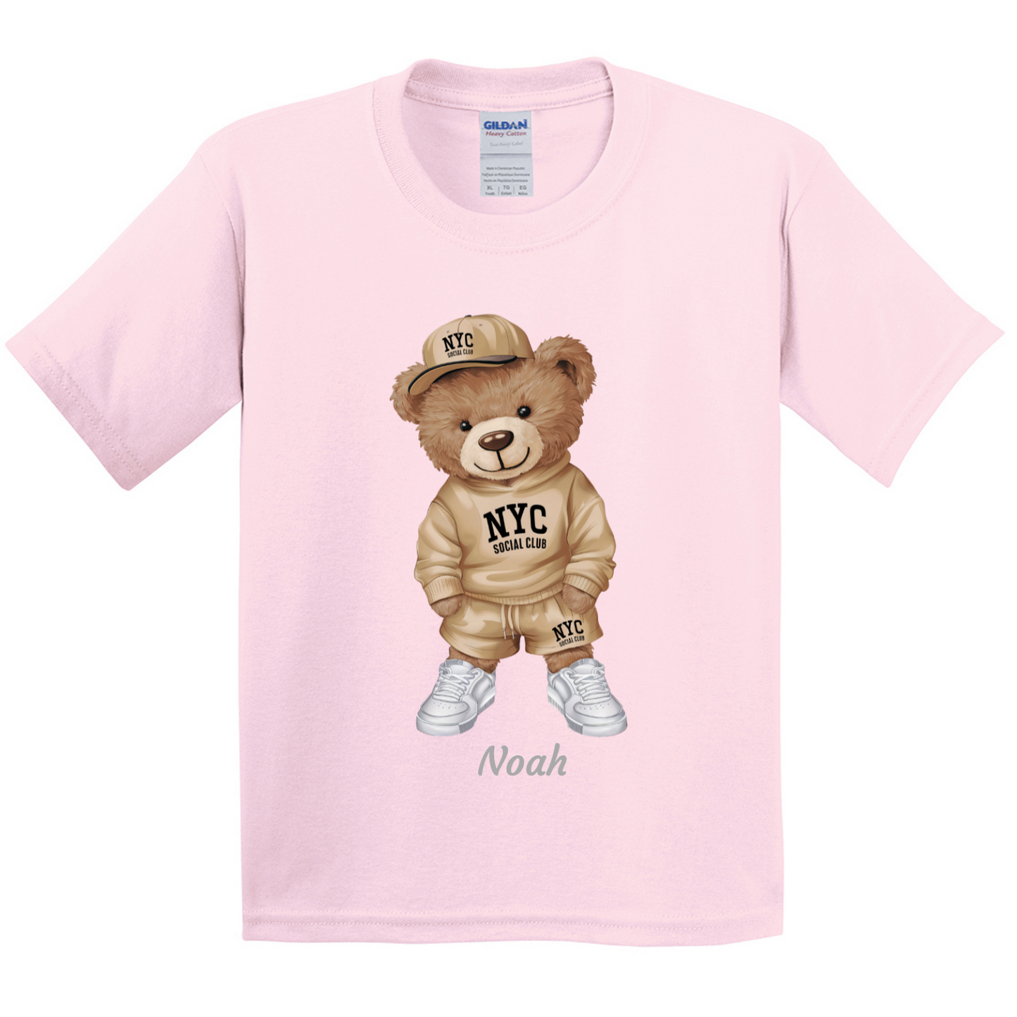 Personalised Bear Character Kids T-shirt