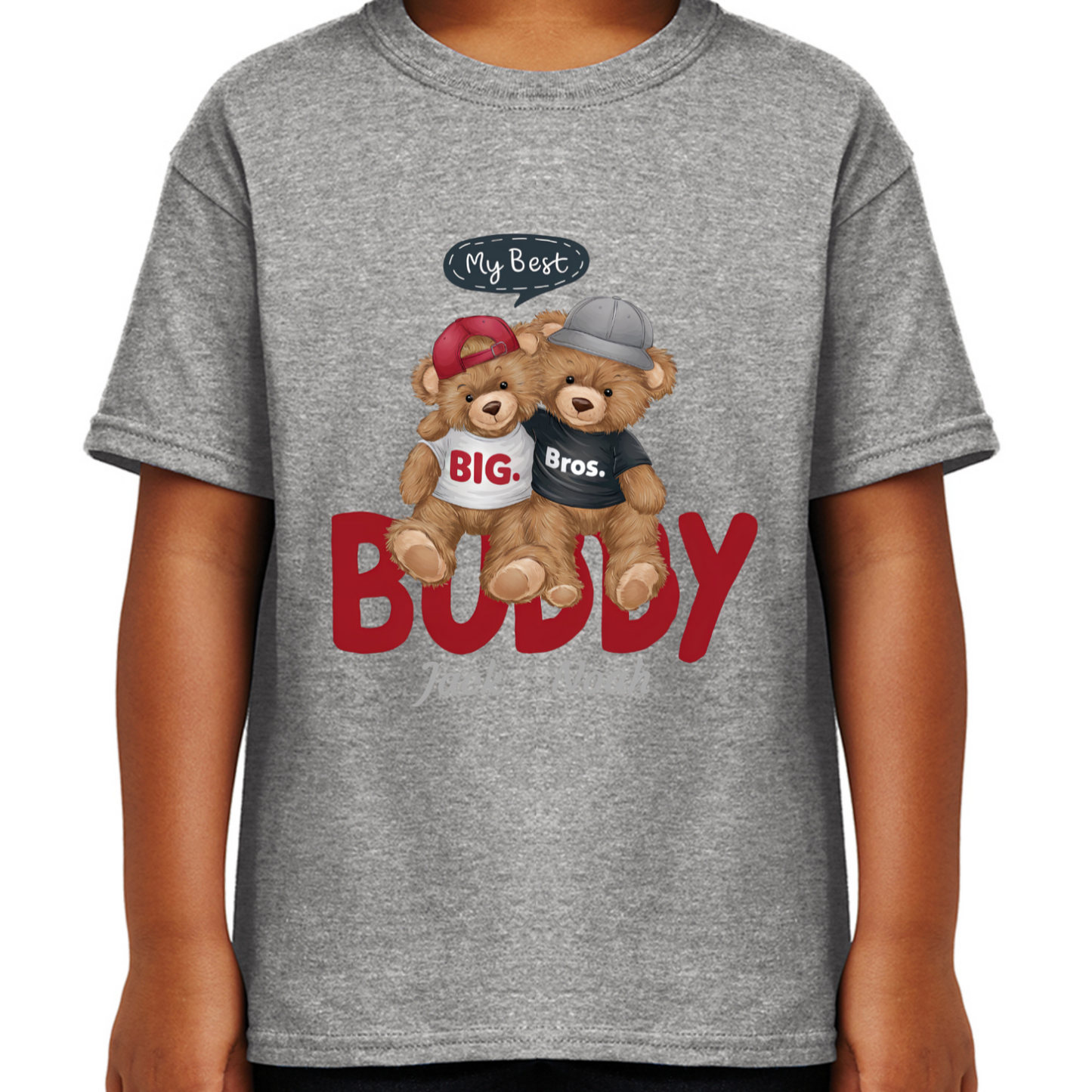 Personalised Character Bear Brothers Kids T-shirt