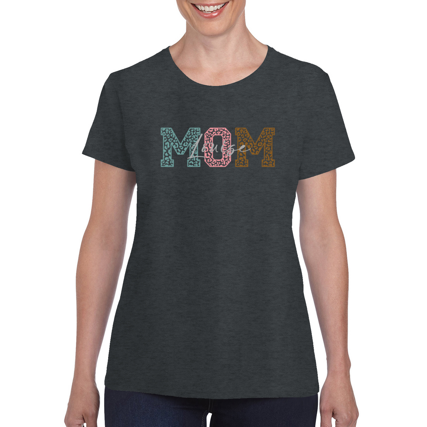 Personalised Mom Name Ladies T-shirt