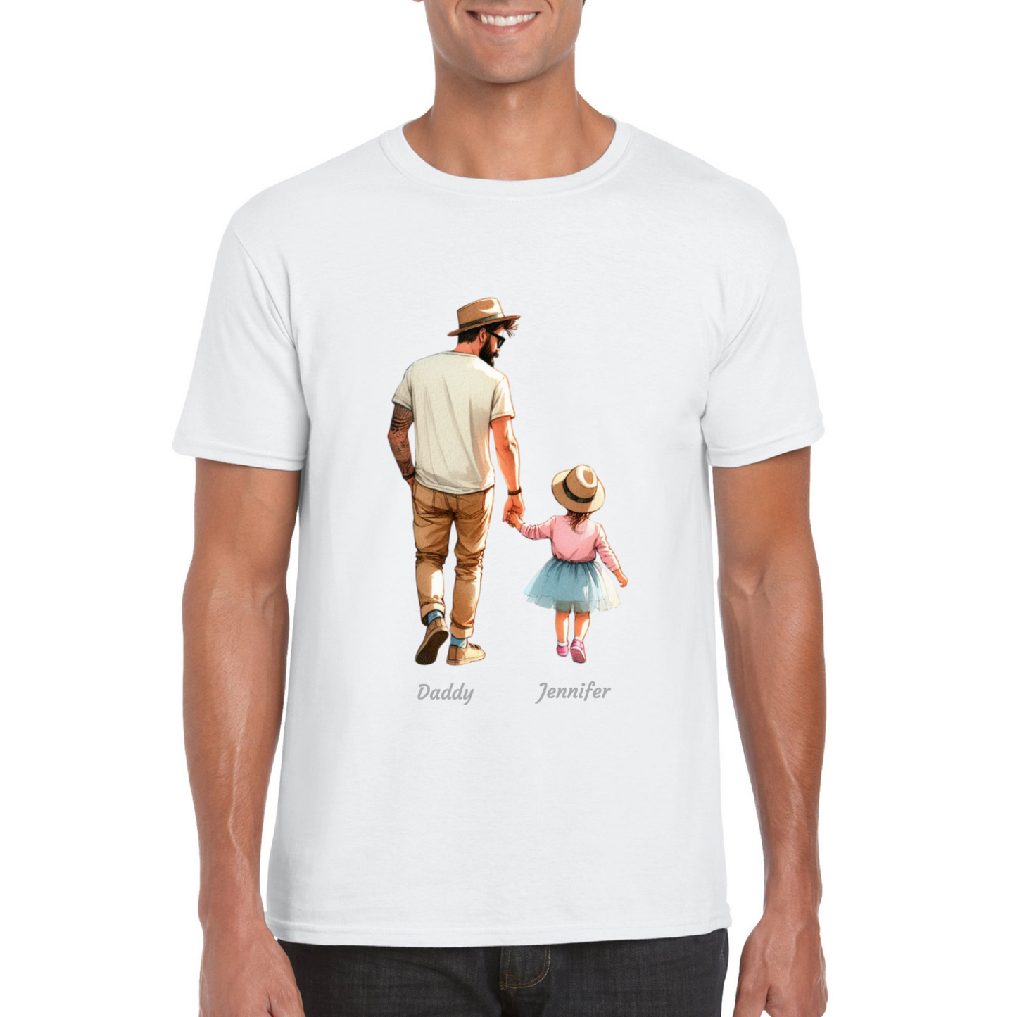 Personalised Daddy Daughter Name T-shirt