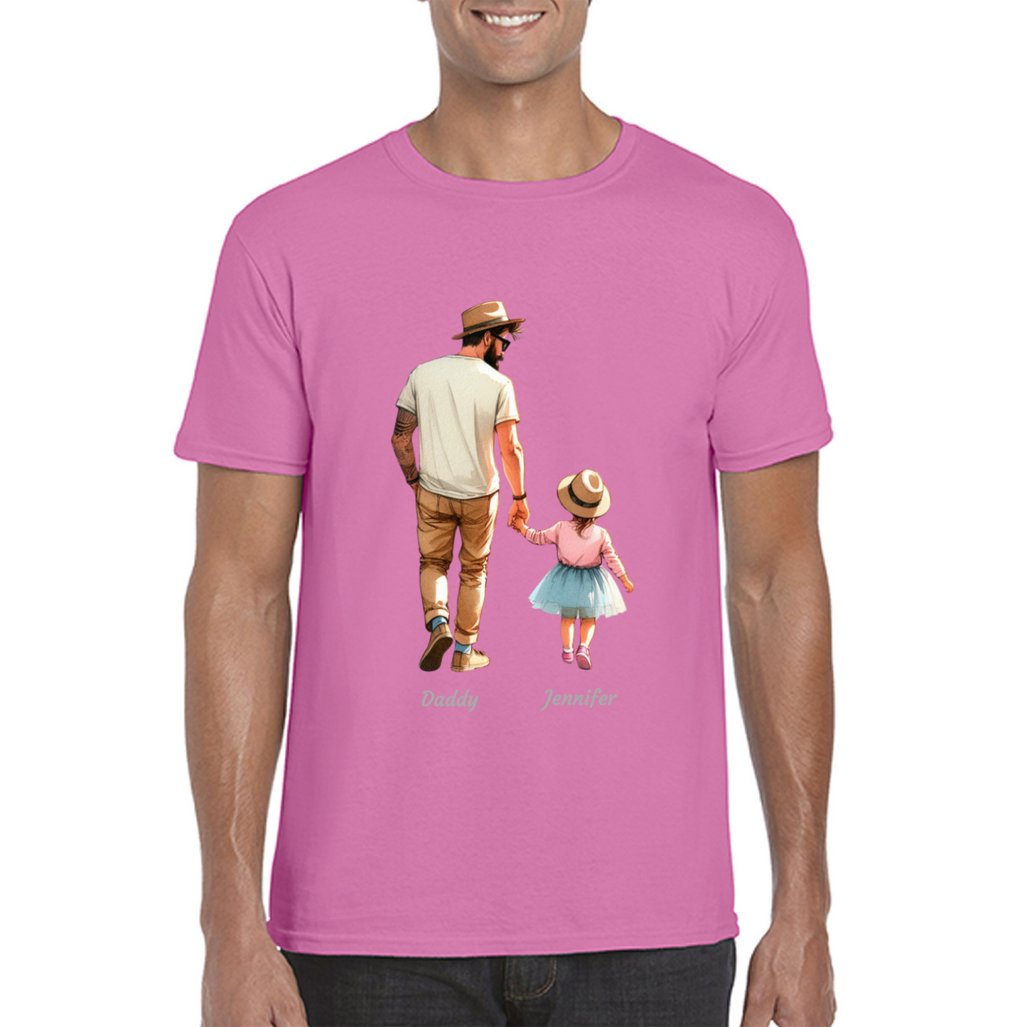 Personalised Daddy Daughter Name T-shirt