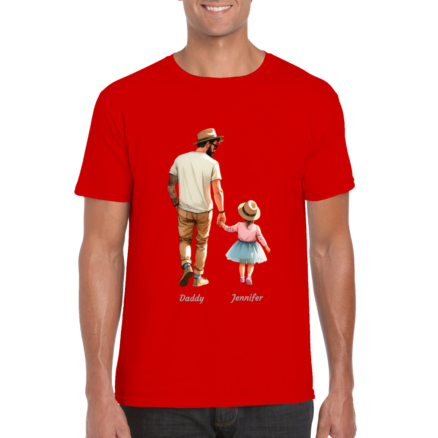 Personalised Daddy Daughter Name T-shirt