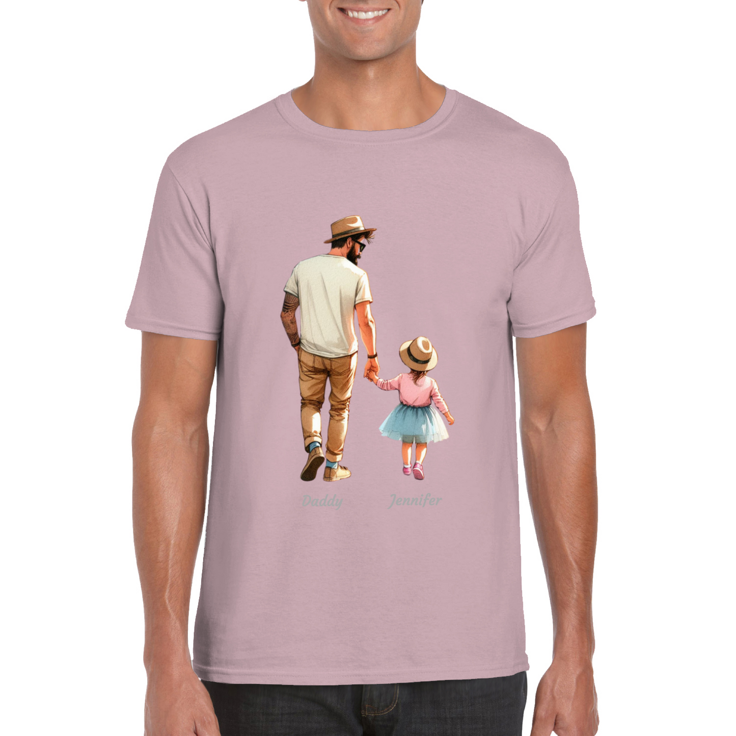 Personalised Daddy Daughter Name T-shirt