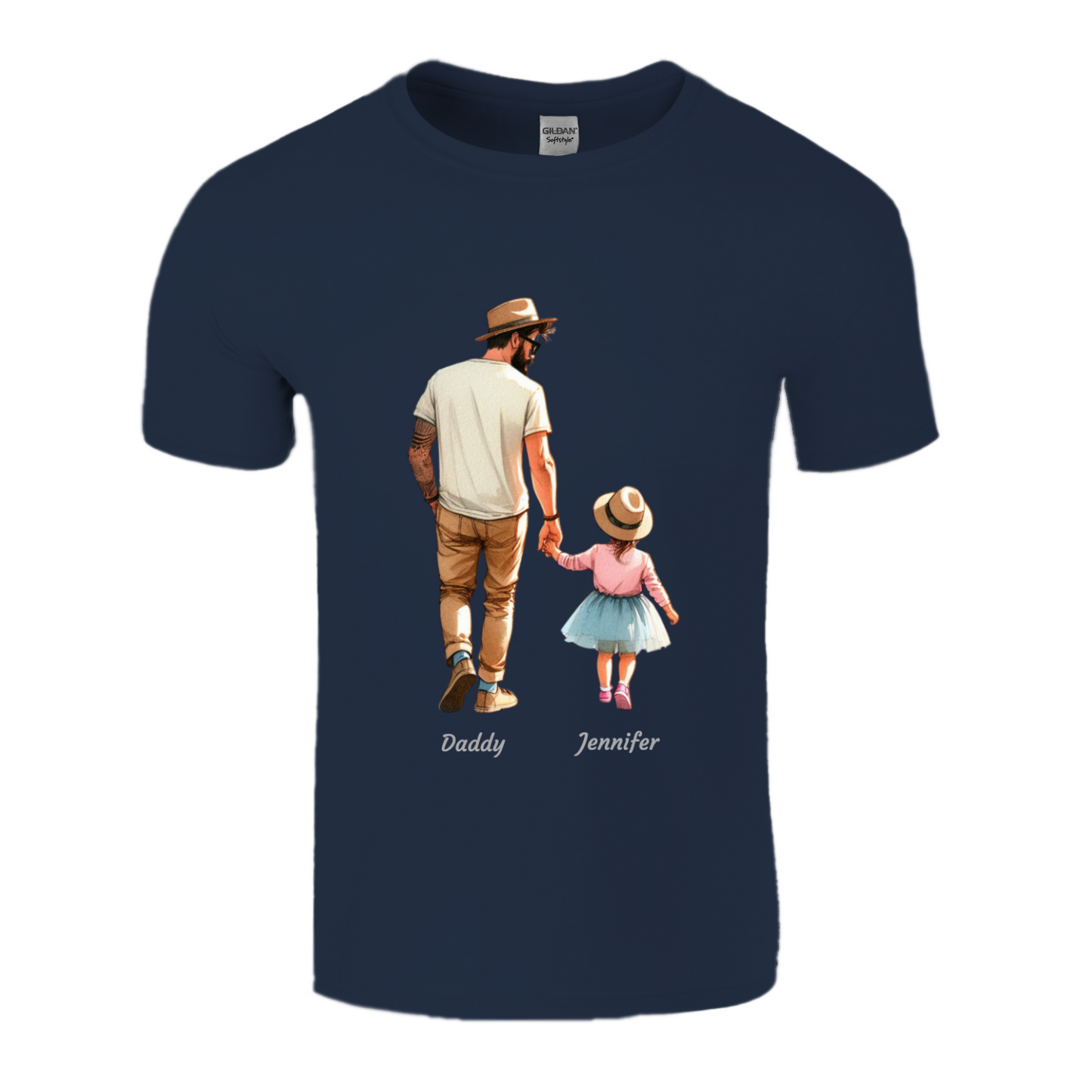 Personalised Daddy Daughter Name T-shirt