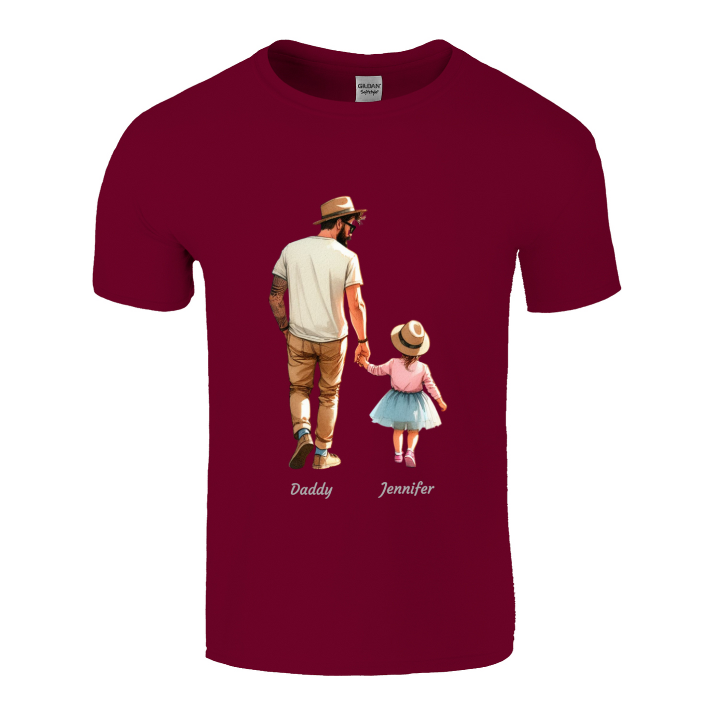 Personalised Daddy Daughter Name T-shirt
