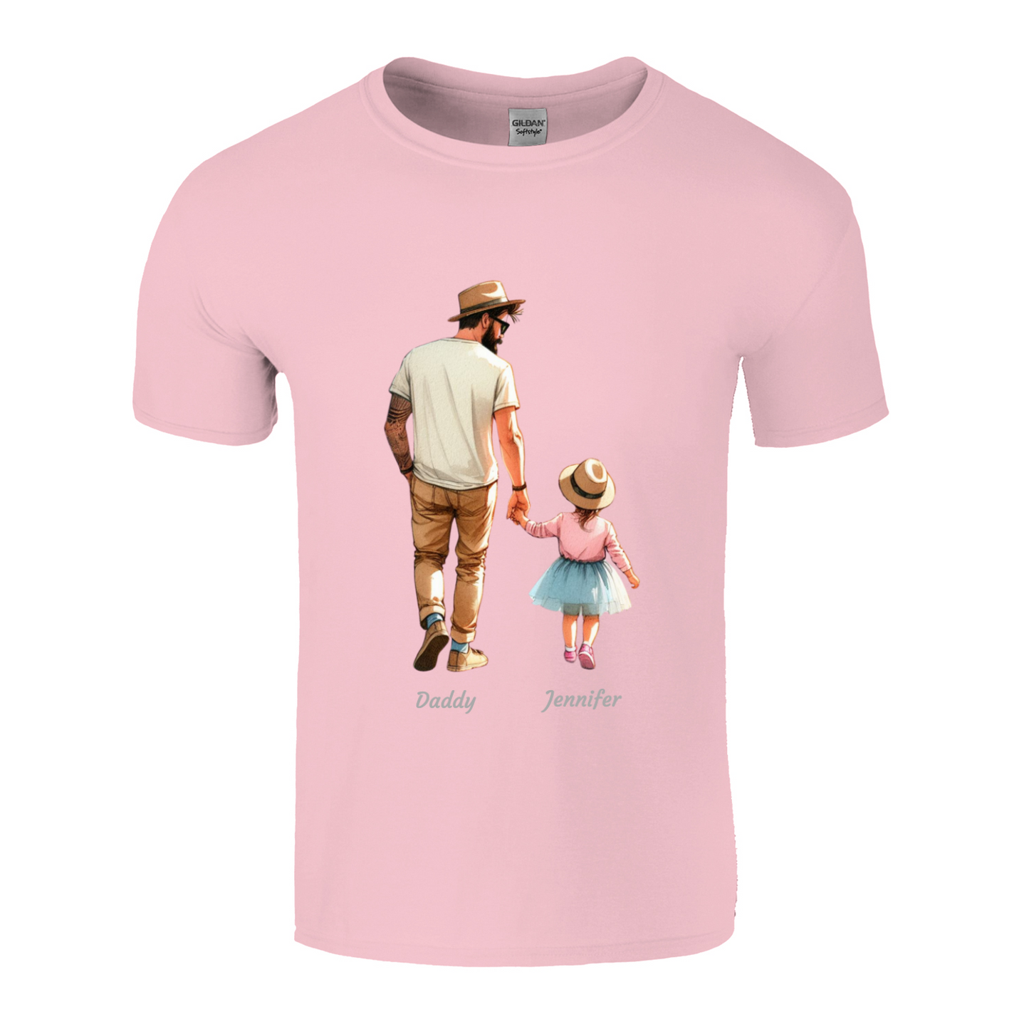 Personalised Daddy Daughter Name T-shirt