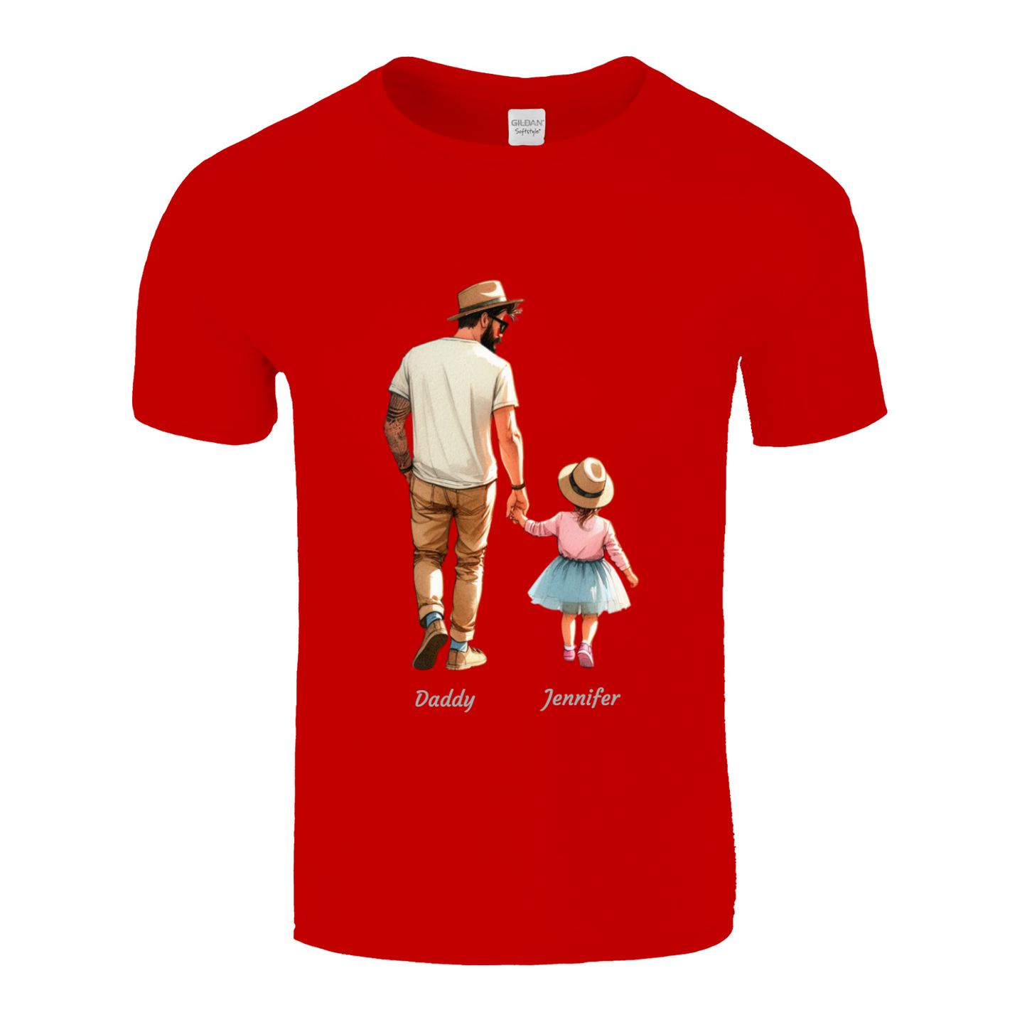 Personalised Daddy Daughter Name T-shirt