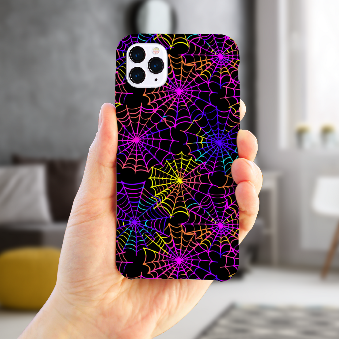 Multi Colour Spider Web Slim Phone Case