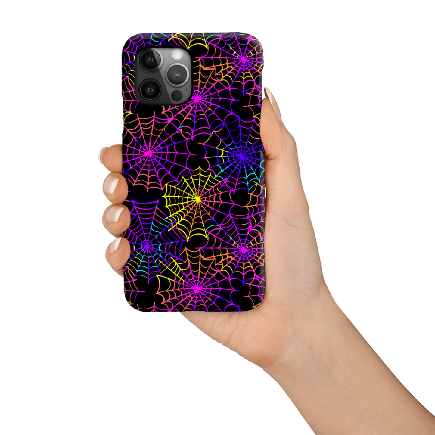 Multi Colour Spider Web Slim Phone Case
