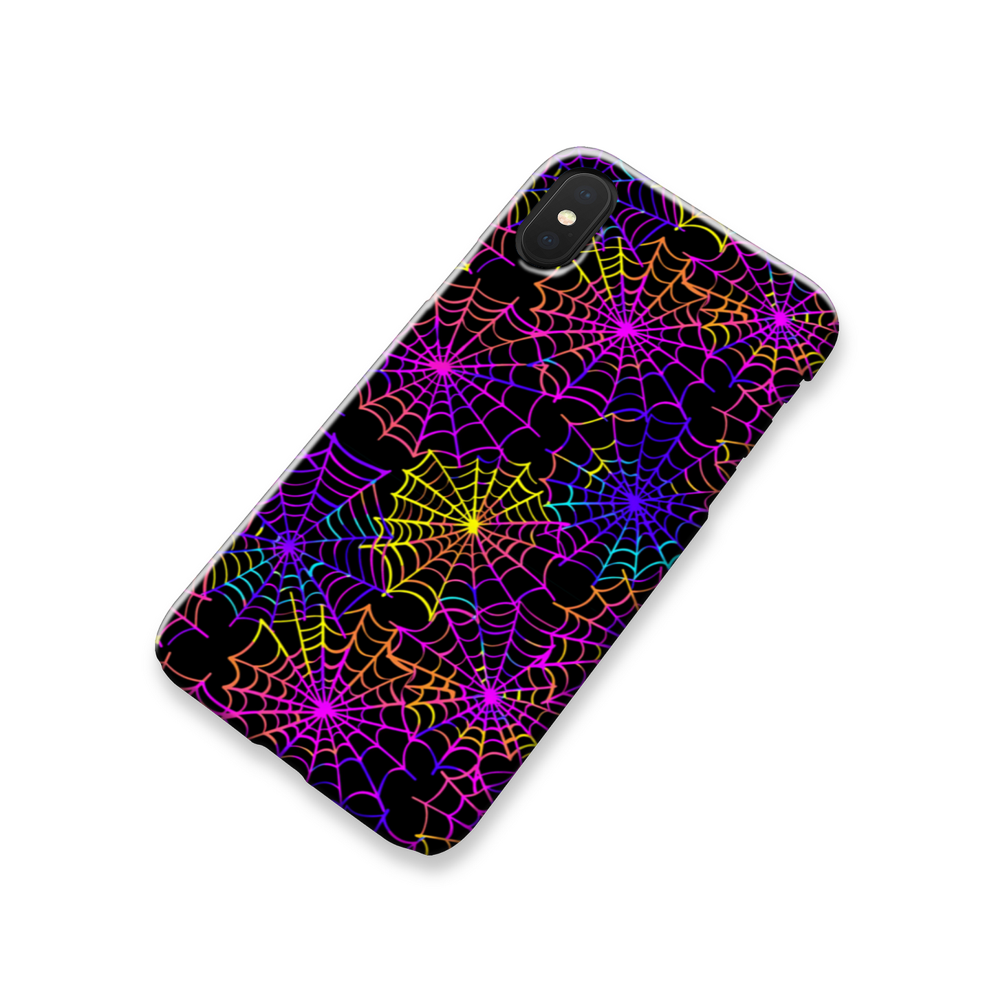 Multi Colour Spider Web Slim Phone Case