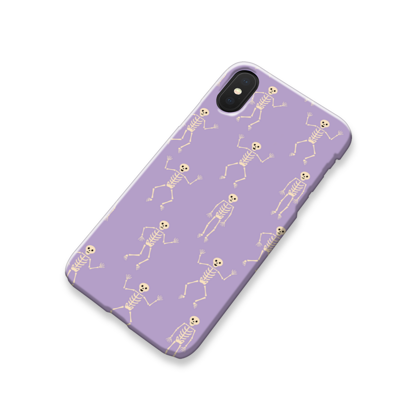Lilac Skeletons Slim Phone Case