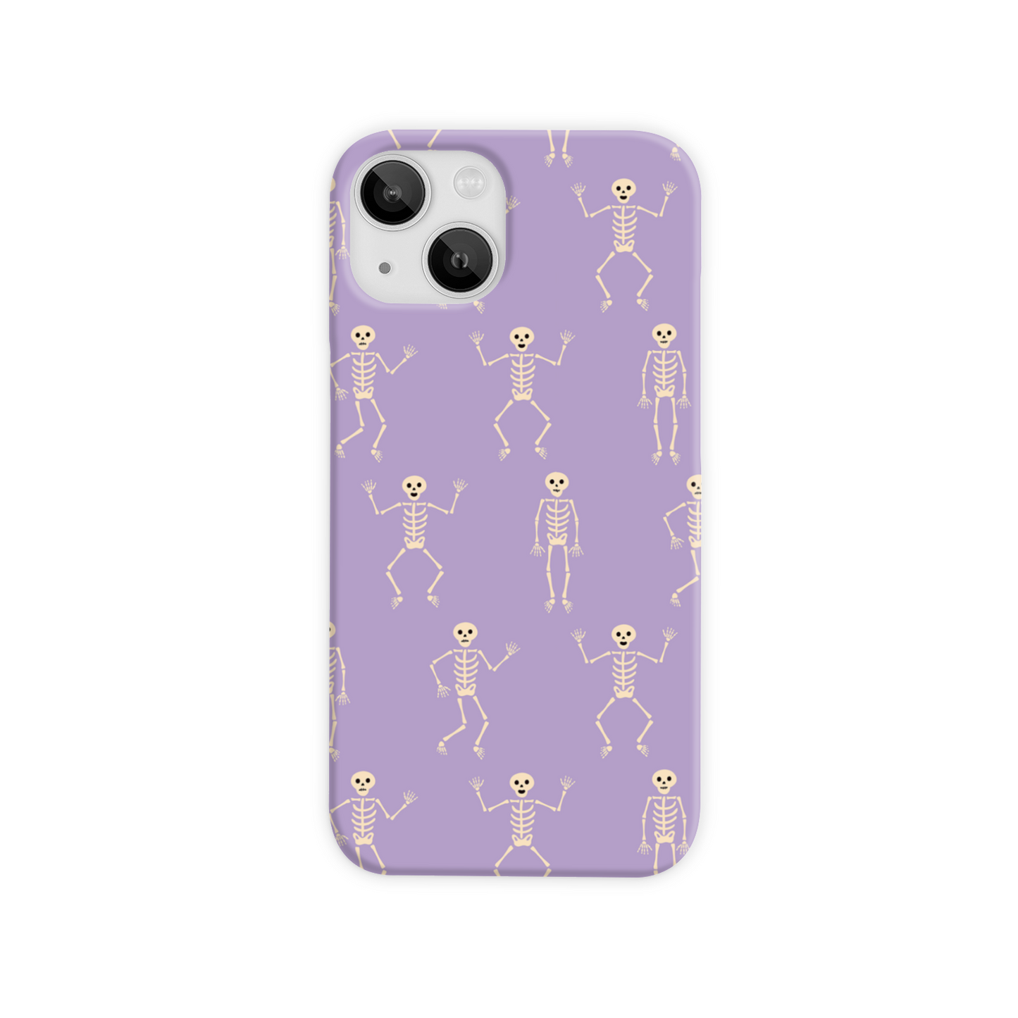 Lilac Skeletons Slim Phone Case