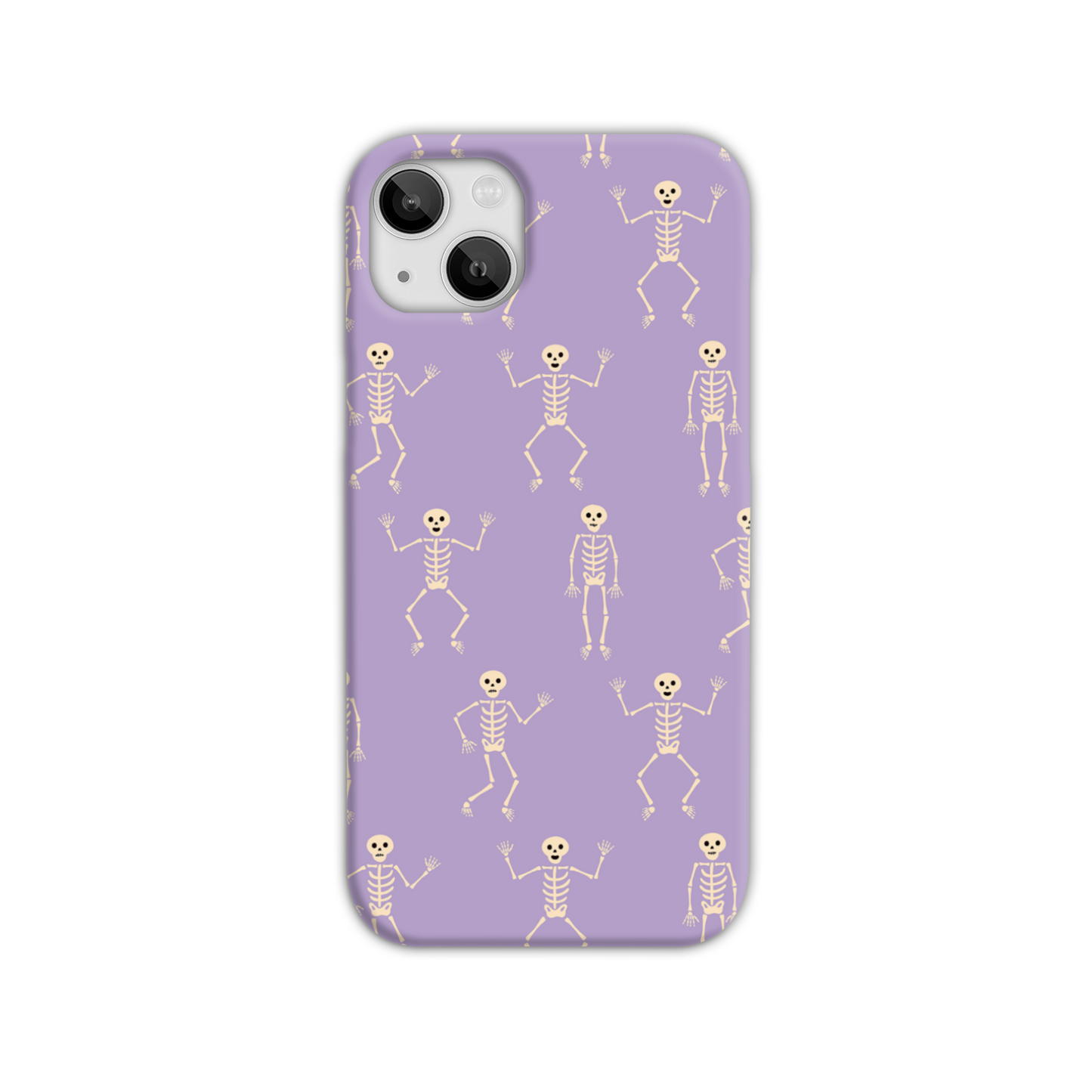 Lilac Skeletons Slim Phone Case