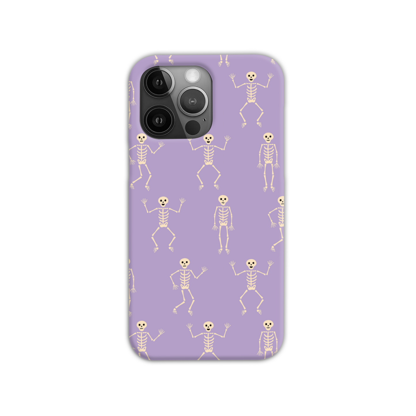 Lilac Skeletons Slim Phone Case